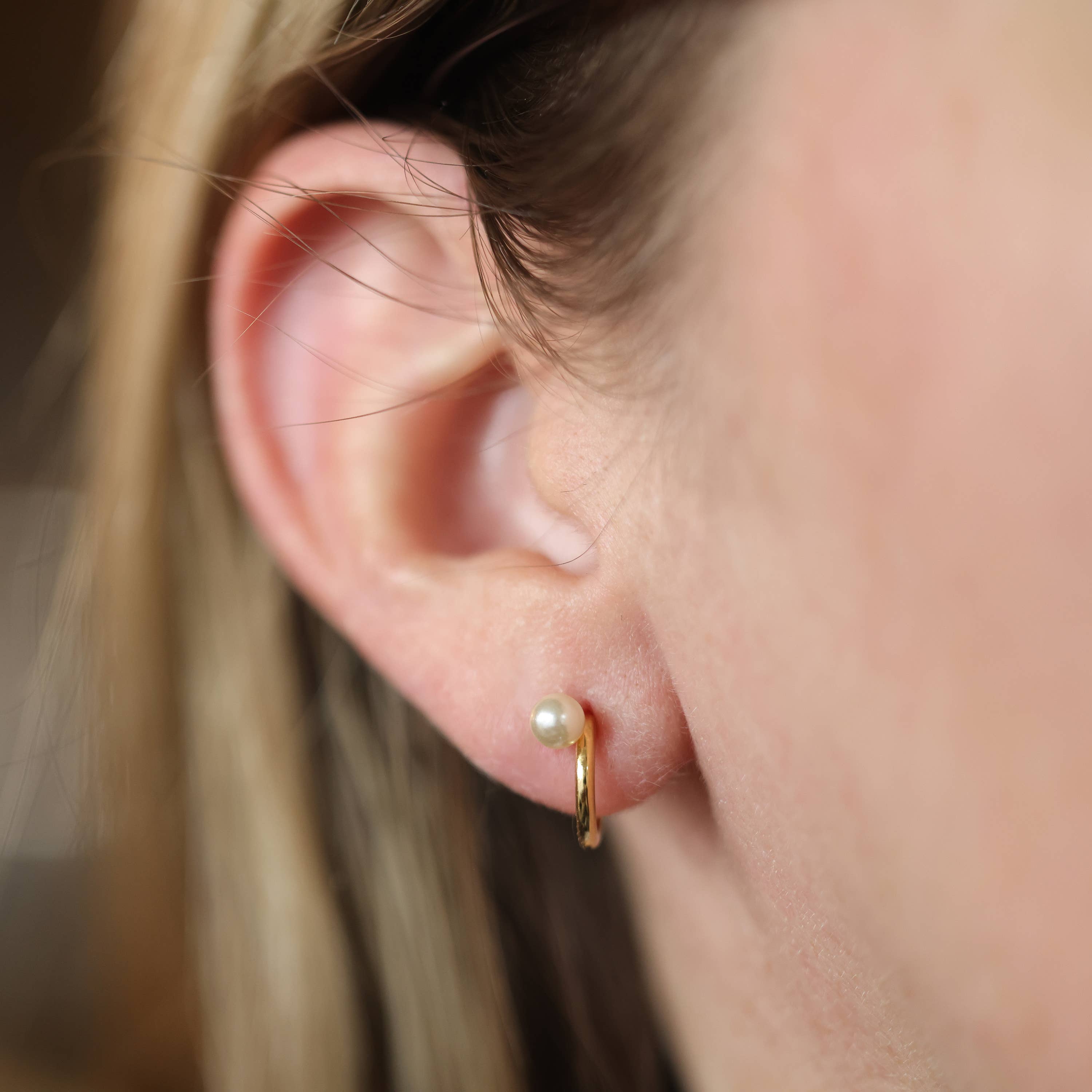 Audrey Illusion Hoop Earrings - Proper