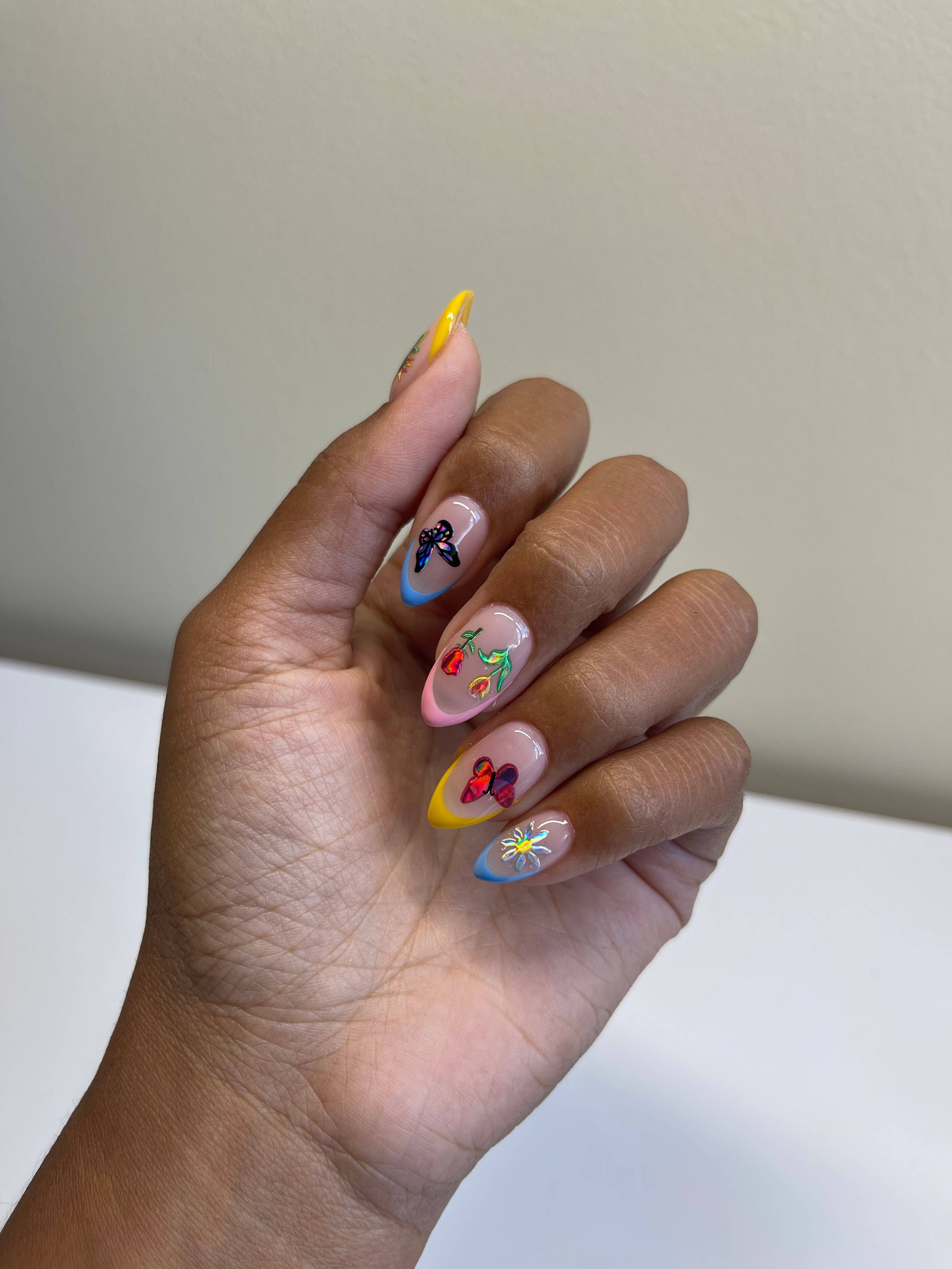 Nail Art Stickers - Bluebell