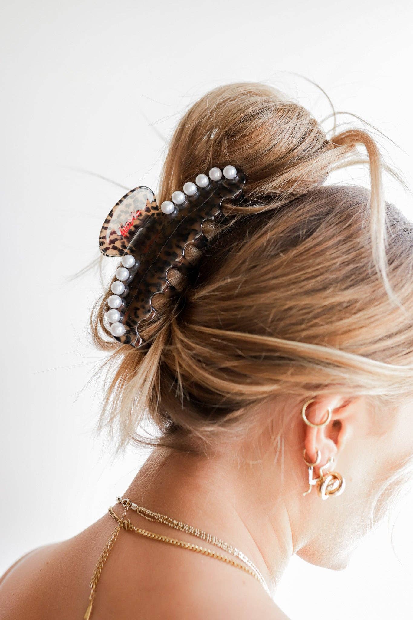 Cheetah Pearl Claw Clip - Proper