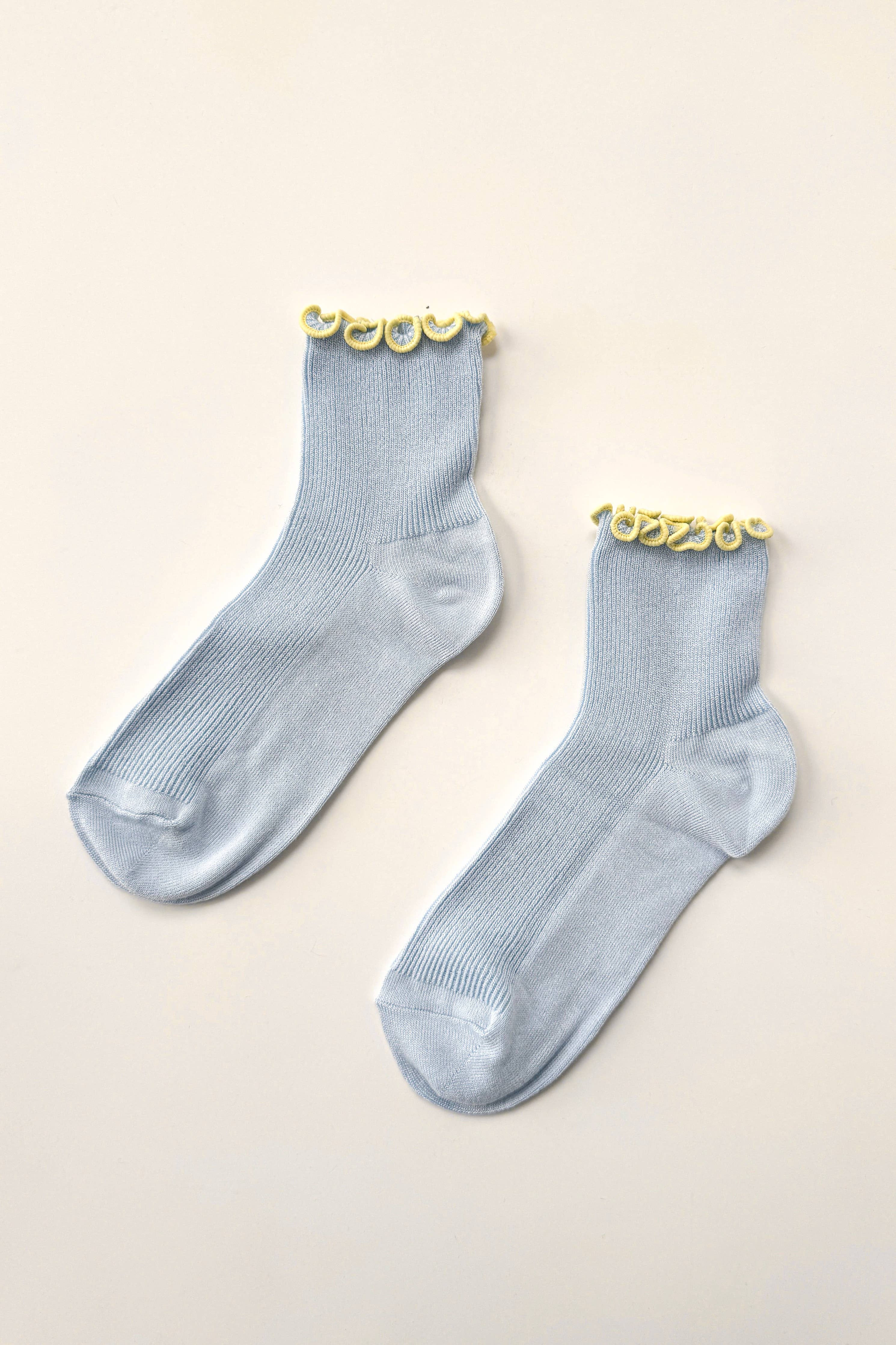 The Petite Ruffled Modal Socks (wholesale) - Proper