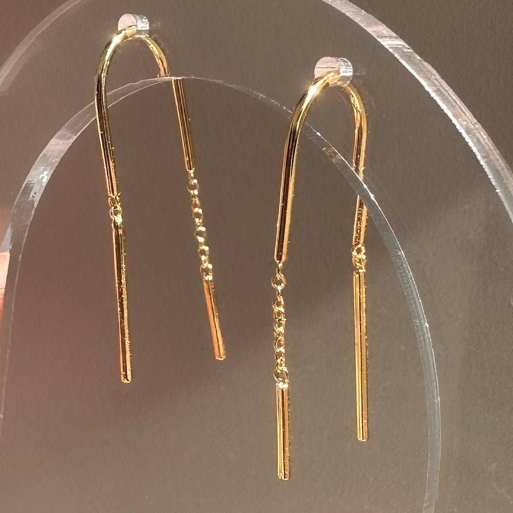 Minimal Threader Earrings - Proper