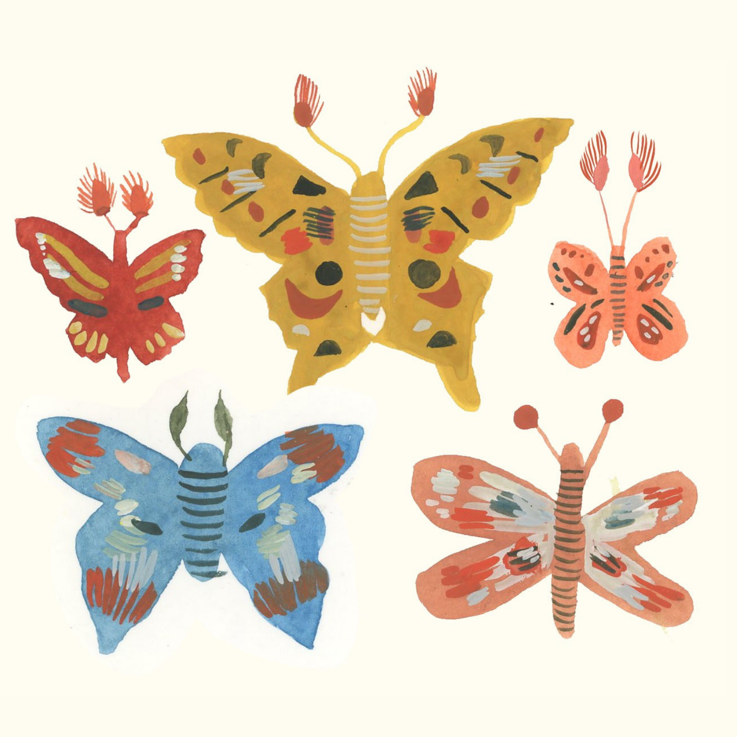 You Give Me Butterflies Greeting Card - Proper
