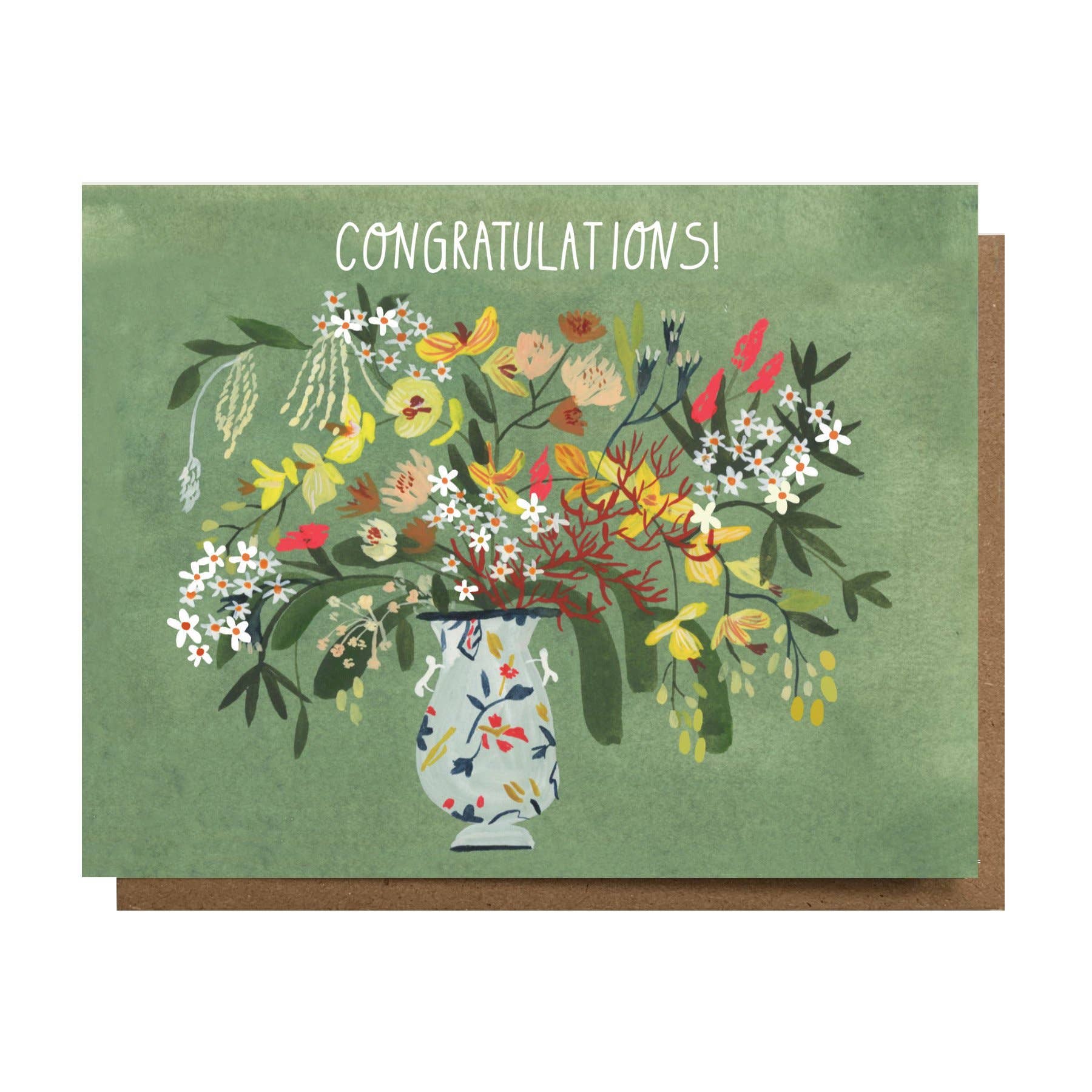 Congratulations! Floral Greeting Card - Proper