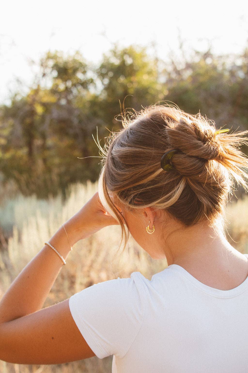 Glossy Wavy Hair Pin