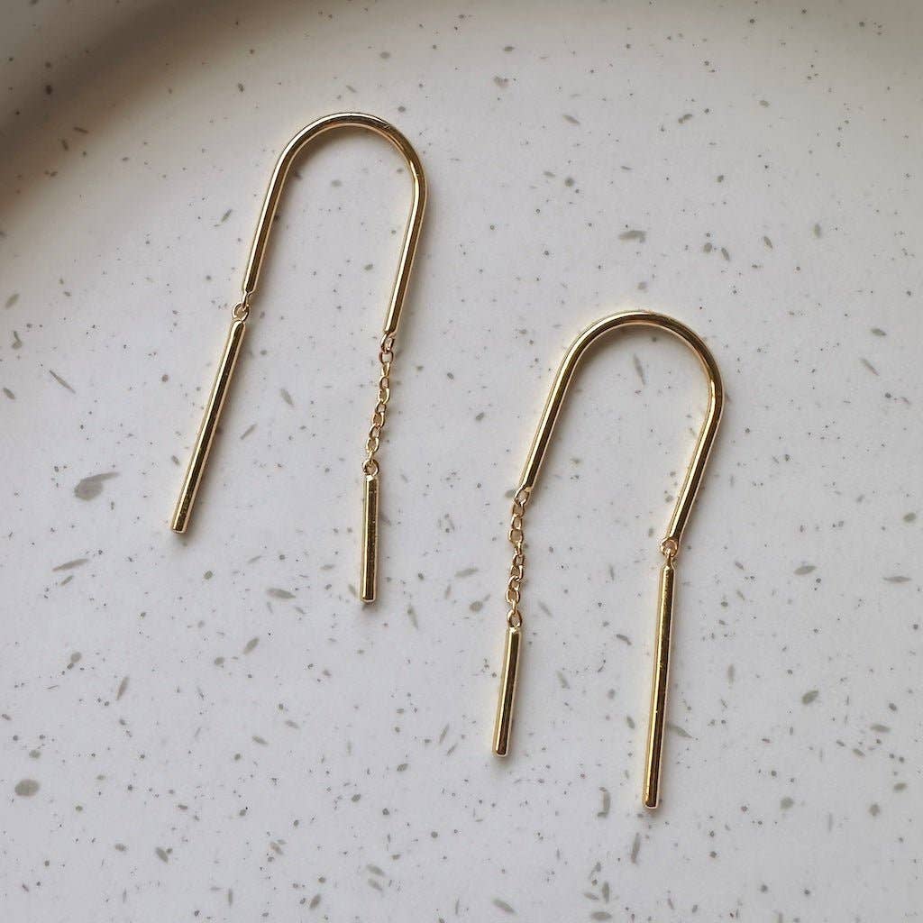 Minimal Threader Earrings - Proper