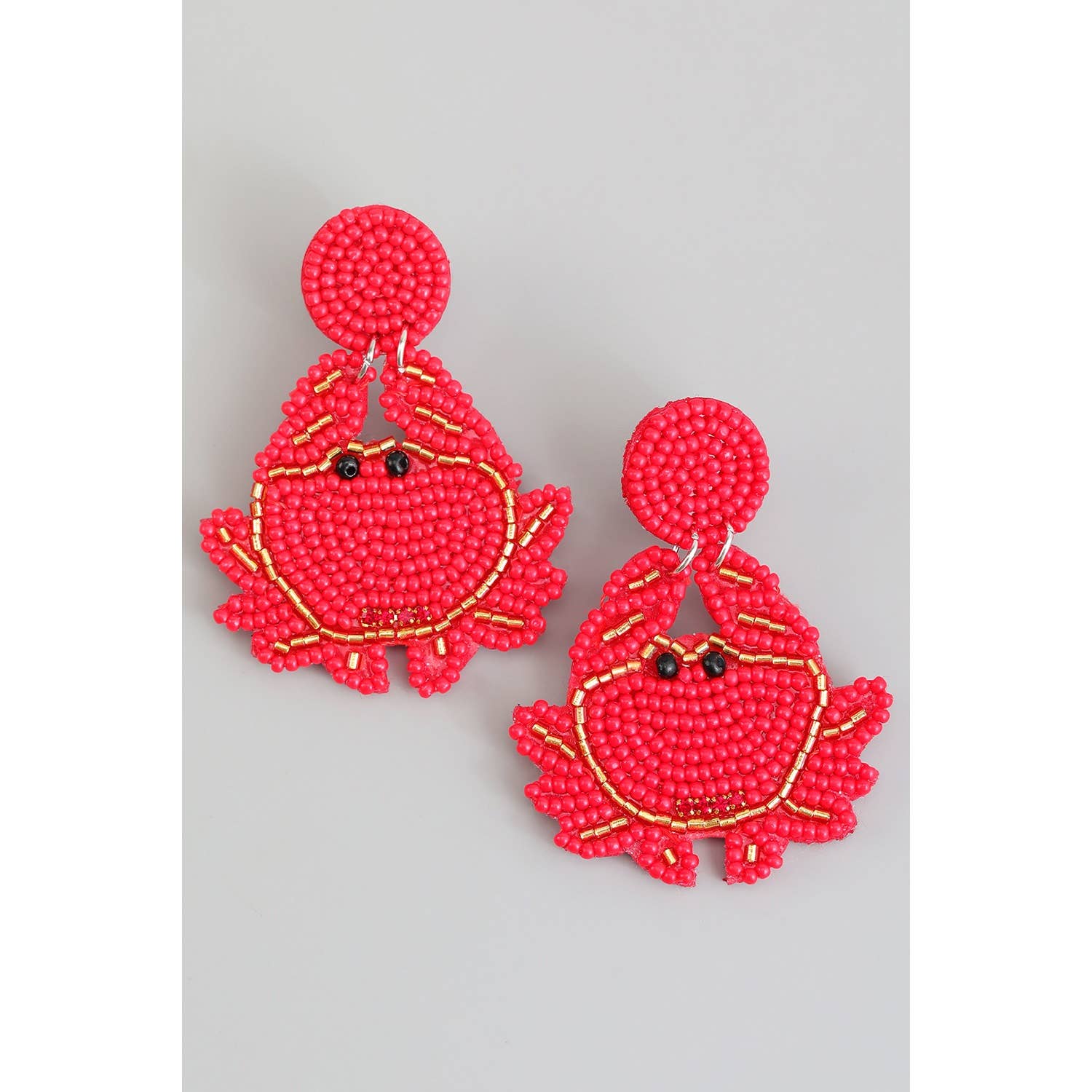 Seed Bead Crab Earrings - Proper