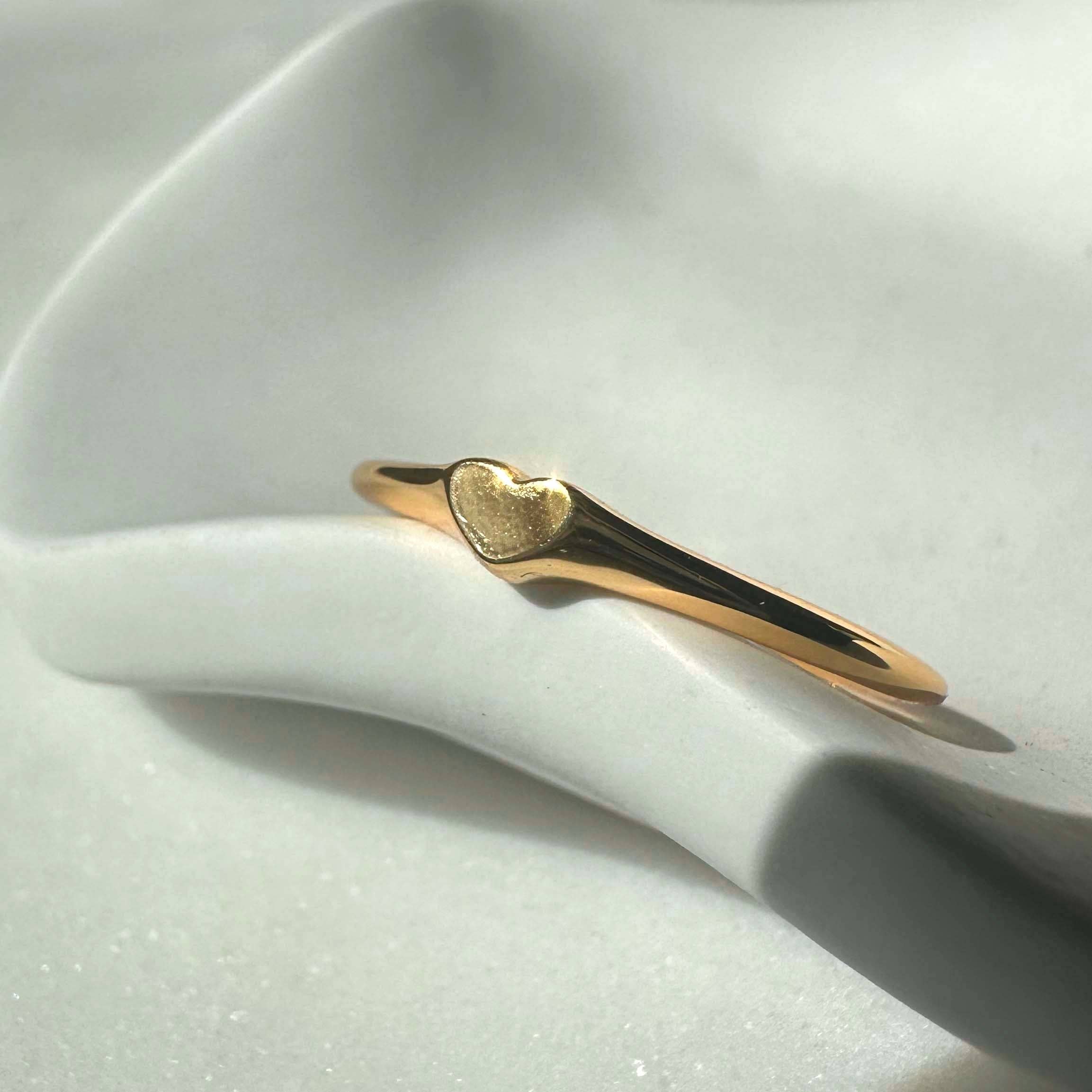 Mini Heart Signet Ring - Proper