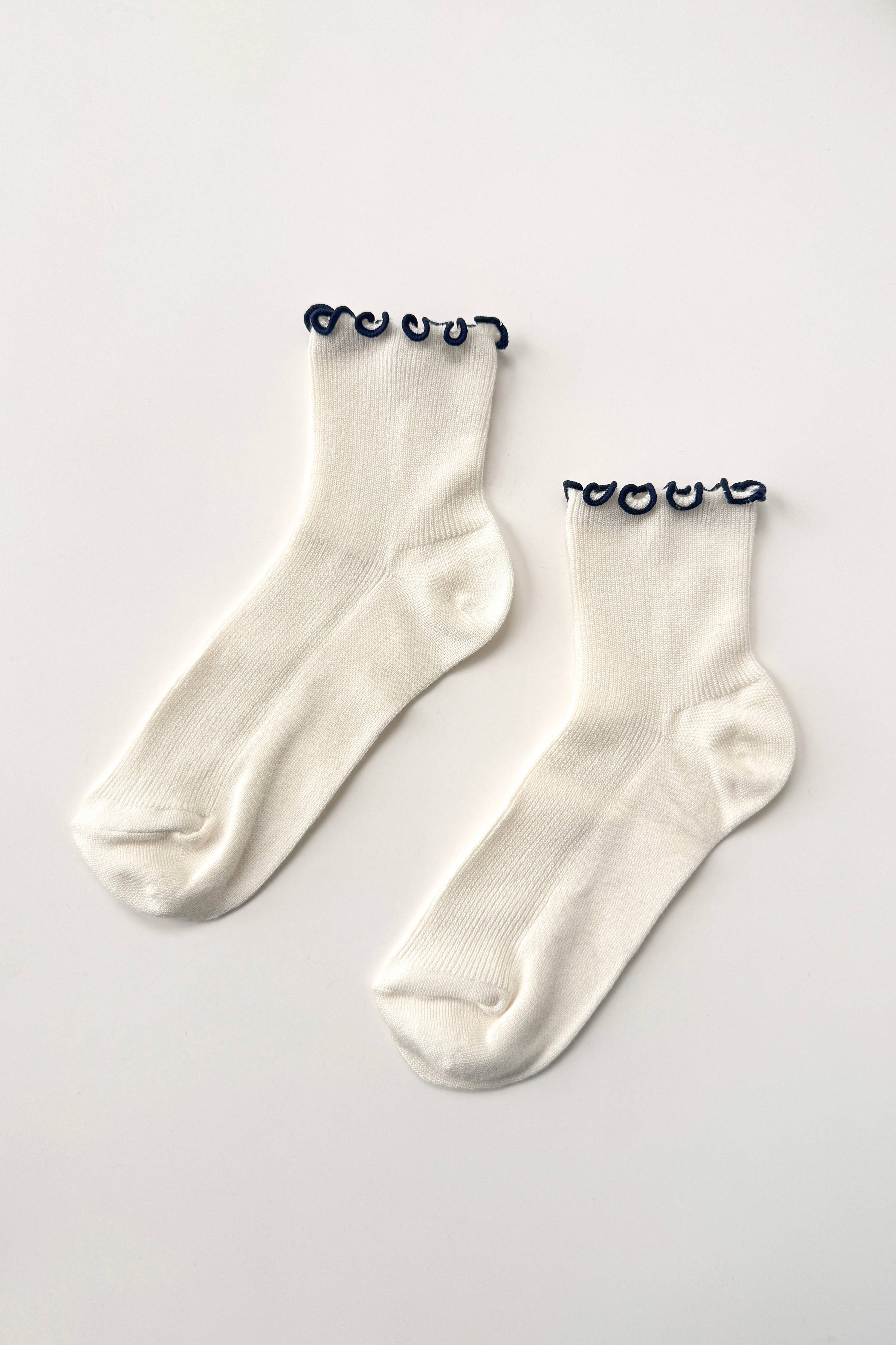 The Petite Ruffled Modal Socks (wholesale) - Proper