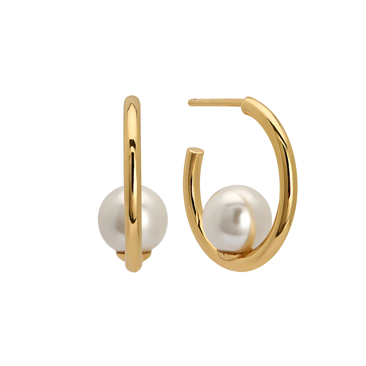 Ada Pearl Hoop Earrings - Proper