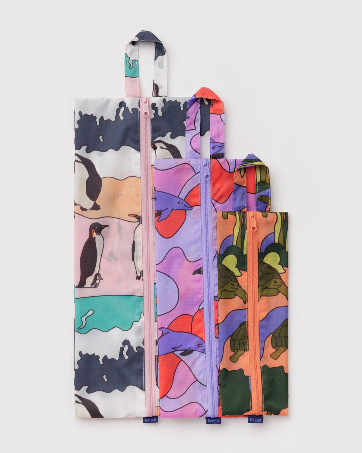 Baggu 3D Zip Set - Vacation Animals - Proper