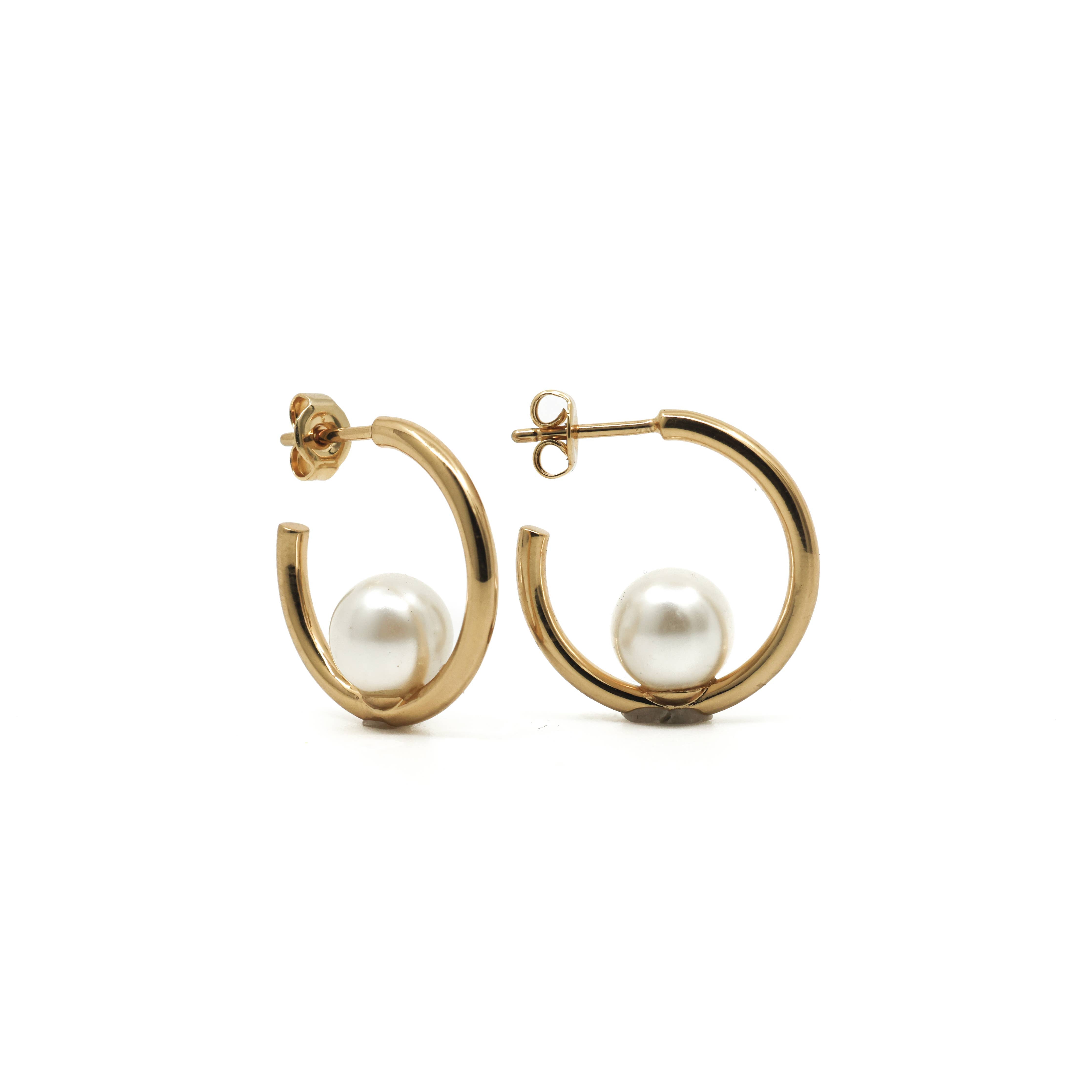 Ada Pearl Hoop Earrings - Proper