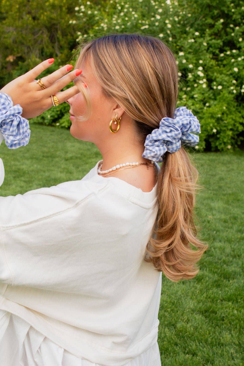 Picnic Gingham Jumbo Scrunchie - Proper