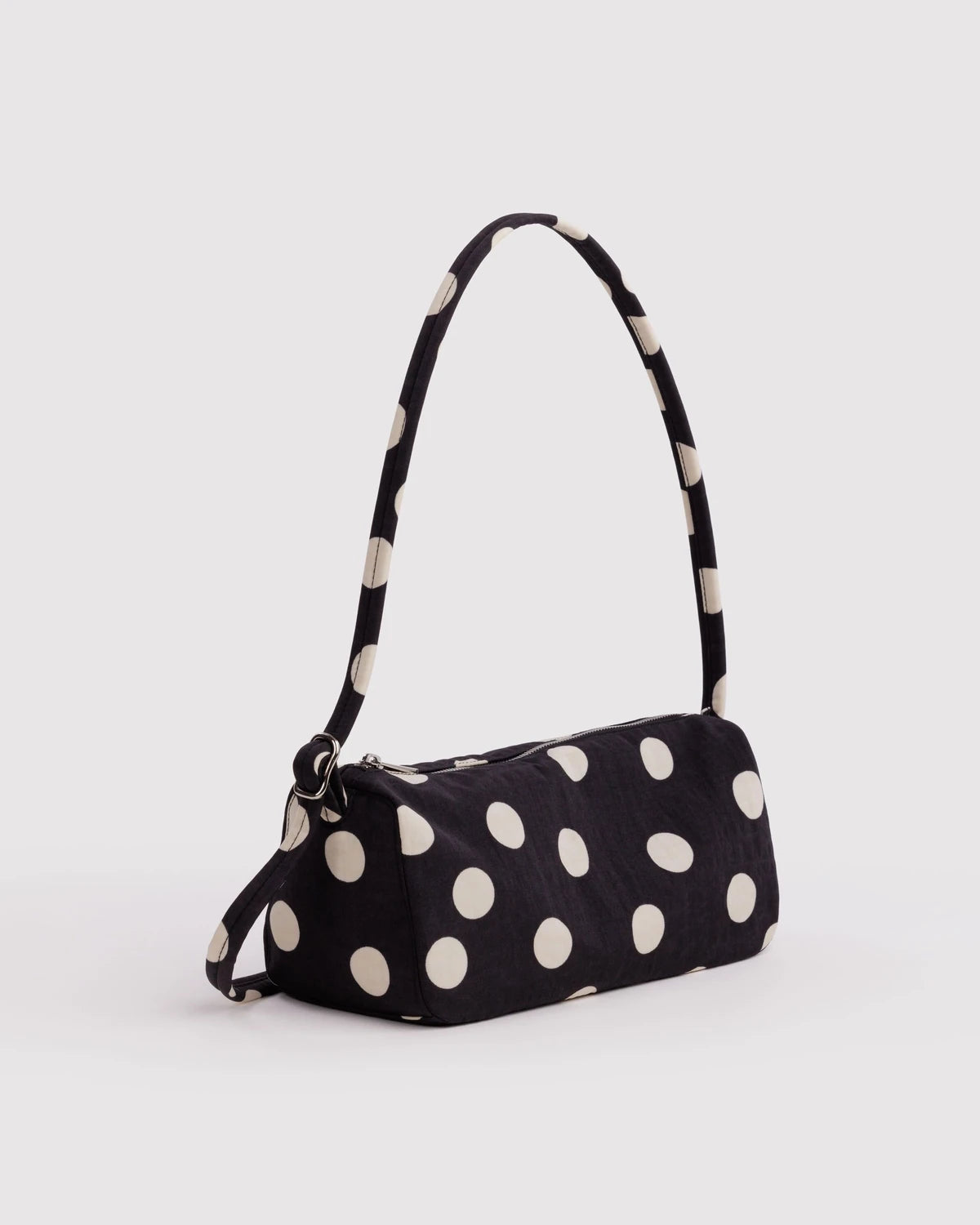 Baggu Nylon Loaf Bag - Black And Cream Polka Dot