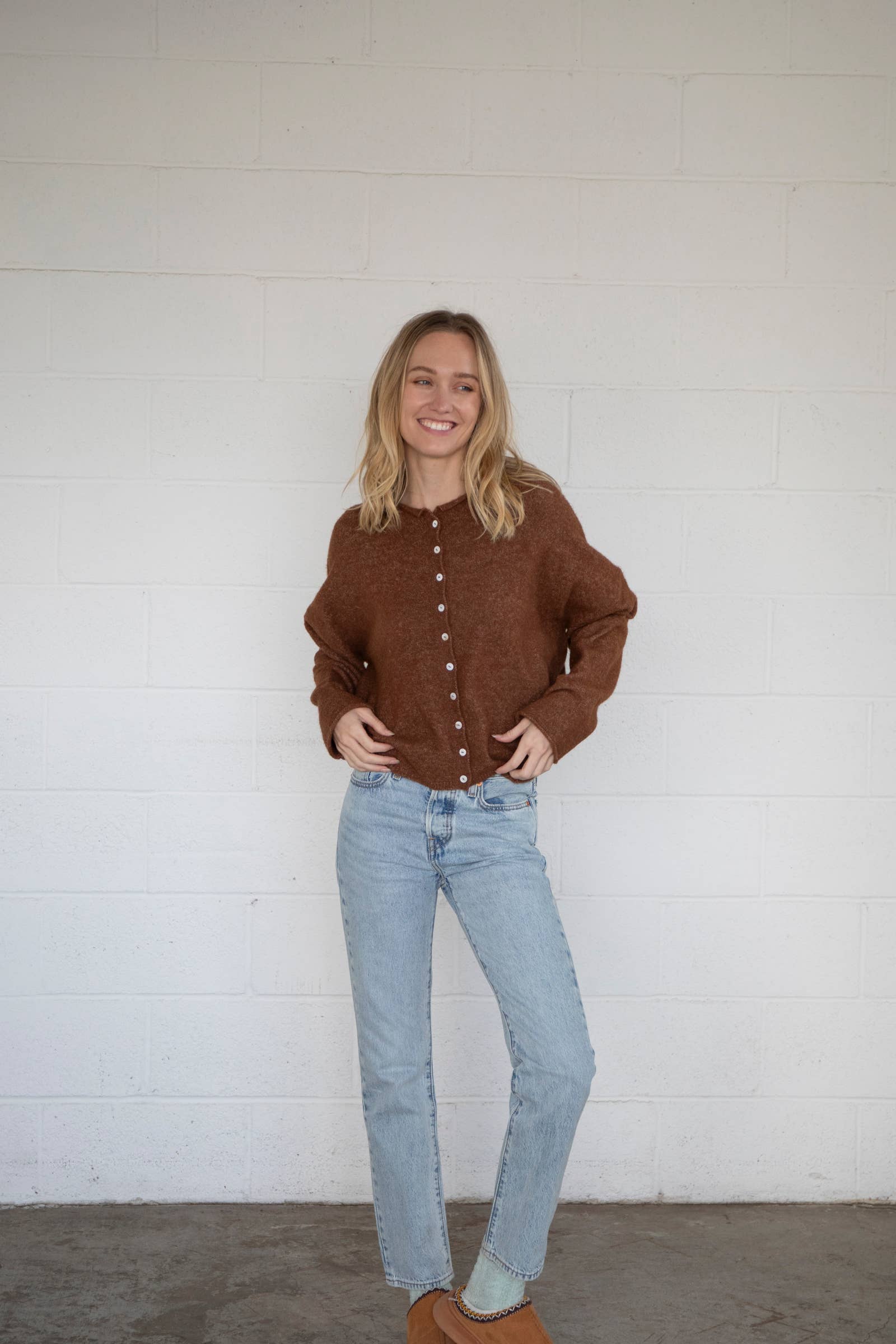 Brown Piper Cardigan - Proper