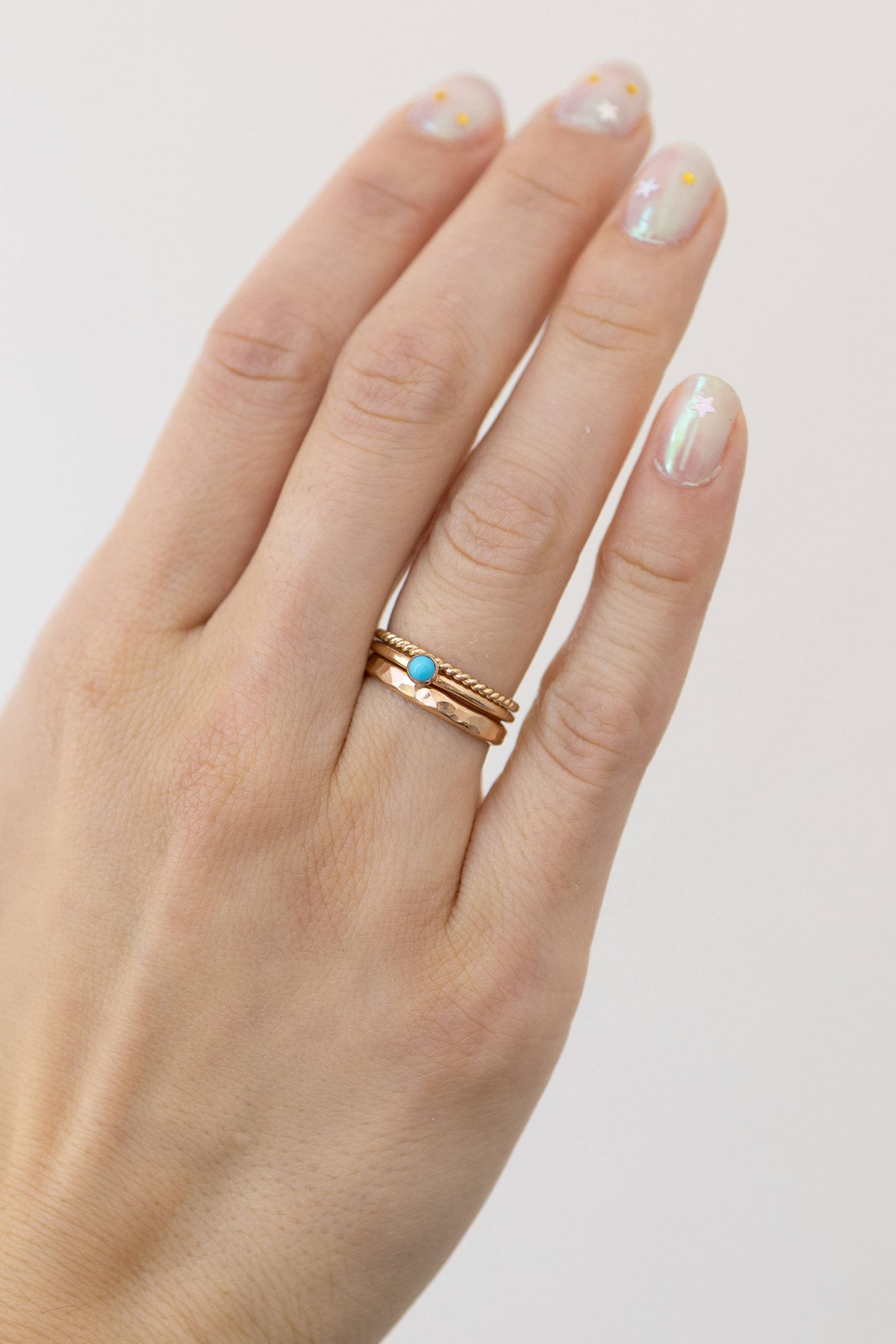 Thick Hammered Stacking Ring - Proper
