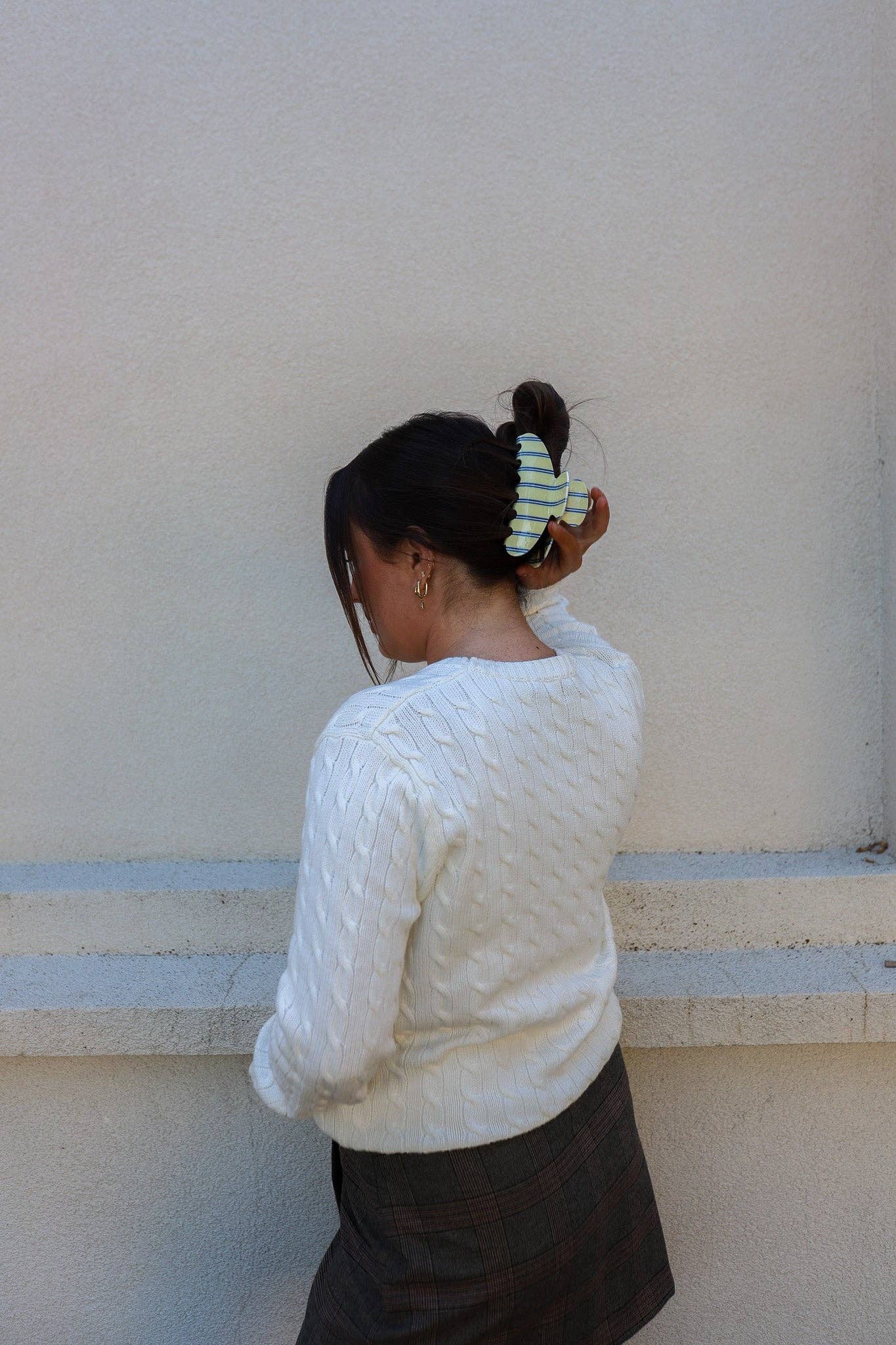 Pinstripe Claw Clip - Proper