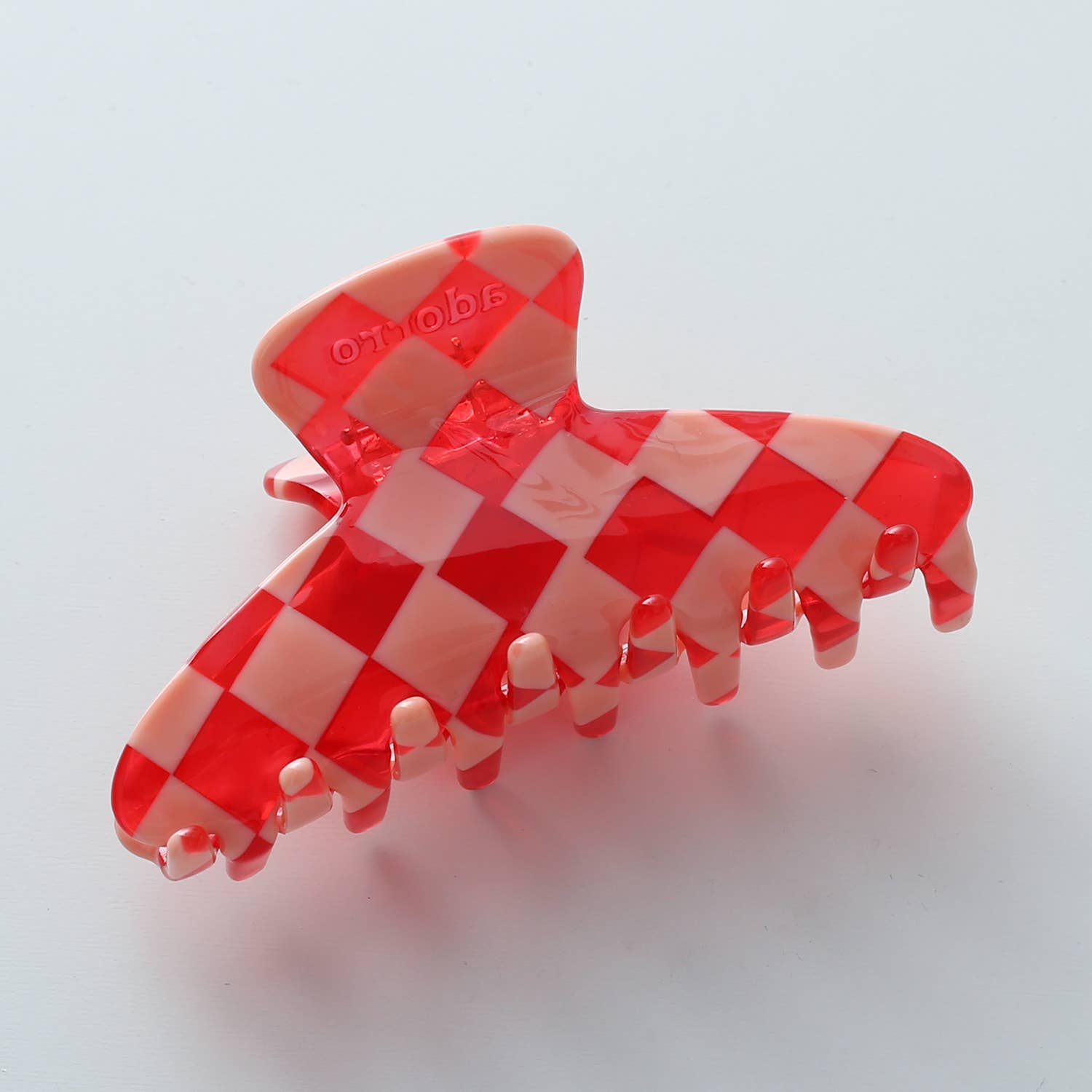 Red Checkered Claw Clips - Proper