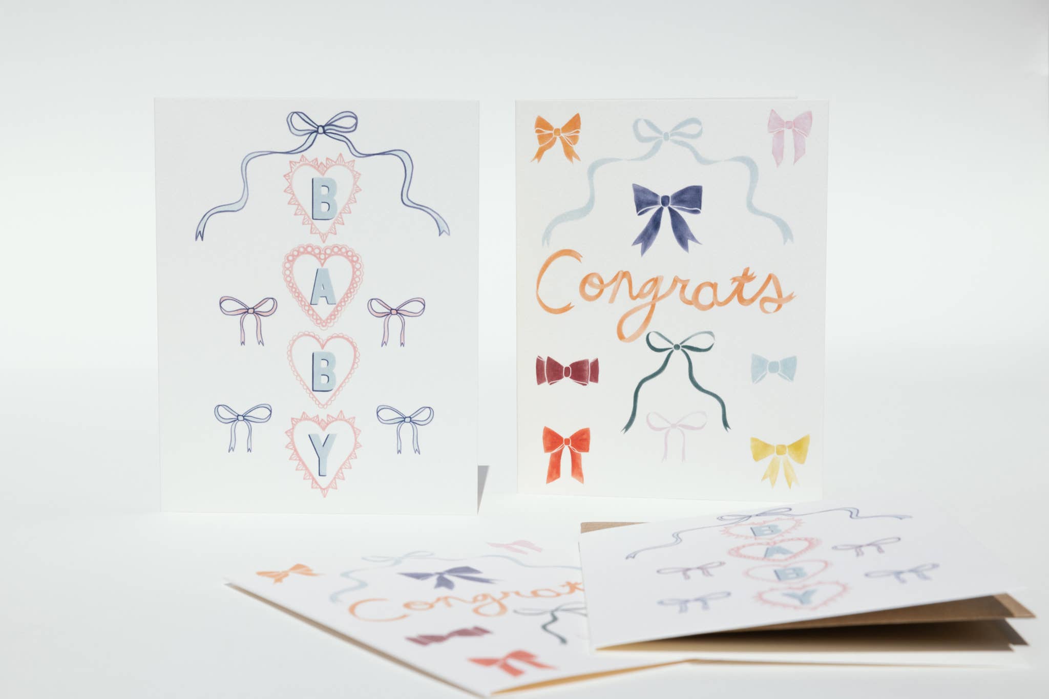 Rainbow Bows Congrats Card - Proper
