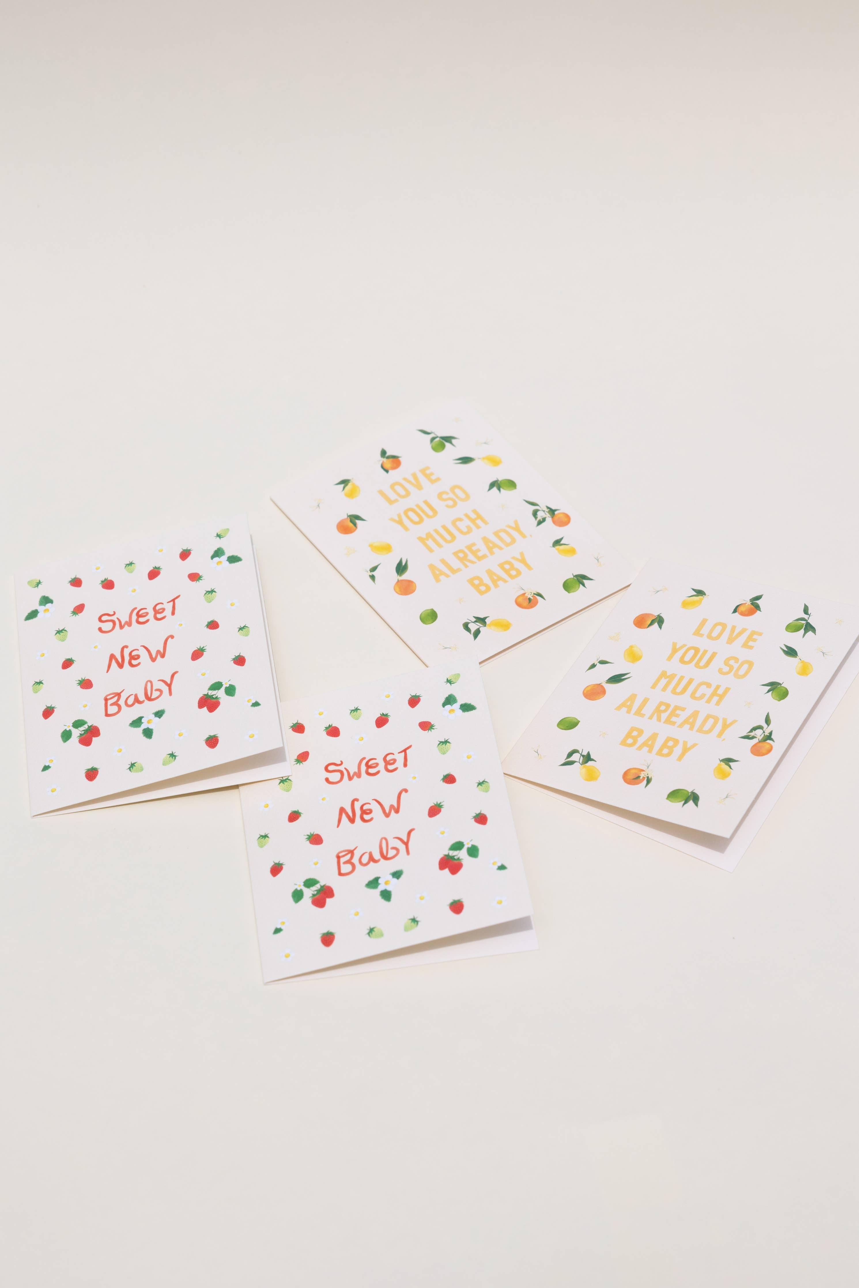 Strawberries Sweet Baby Card - Proper