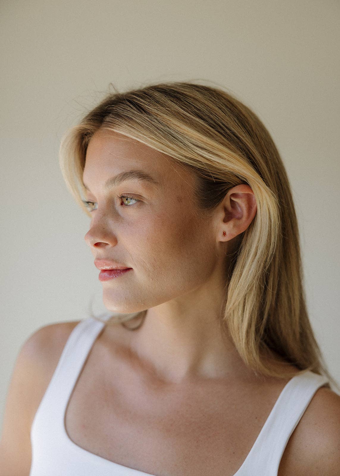 Dara Red Garnet Baguette Earrings - Proper