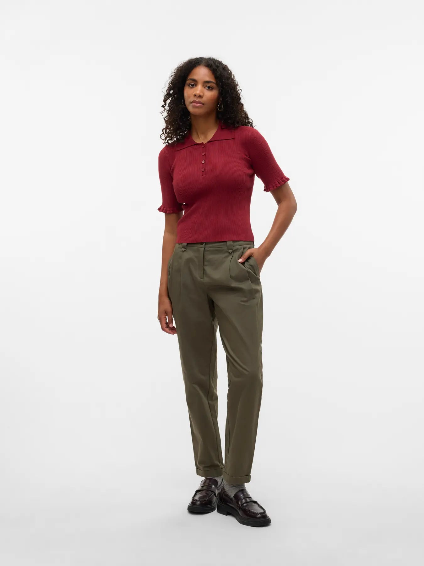 Wonder Pullover Polo Top - Proper