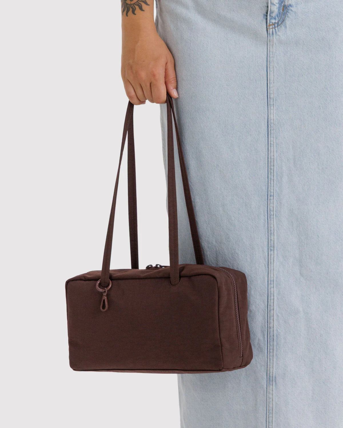 Baggu Nylon Bowler Bag - Coffee - Proper