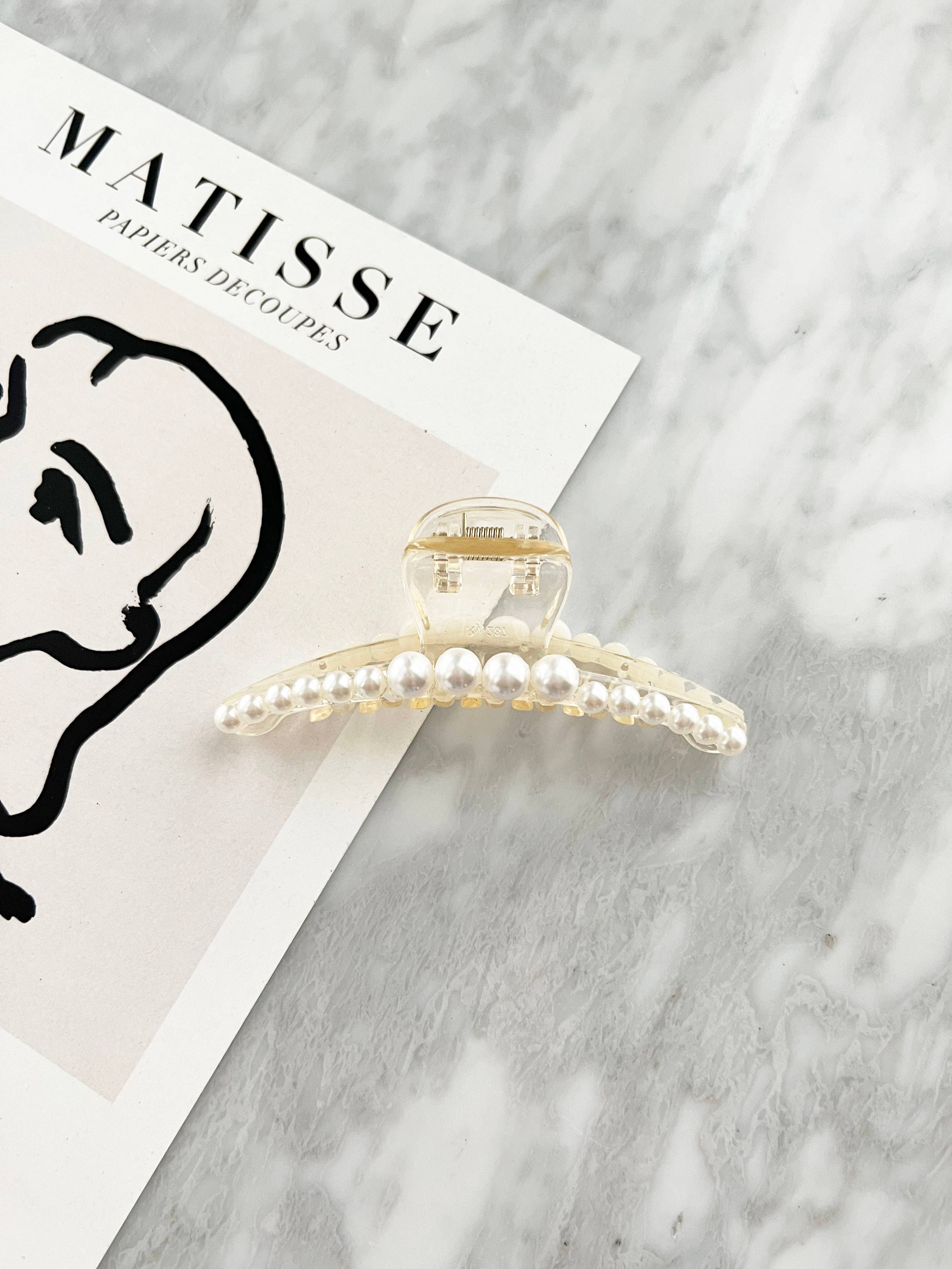 Pearl 3.5" Hair Clips, Hair Claw (FIONA/FIBI) - Proper