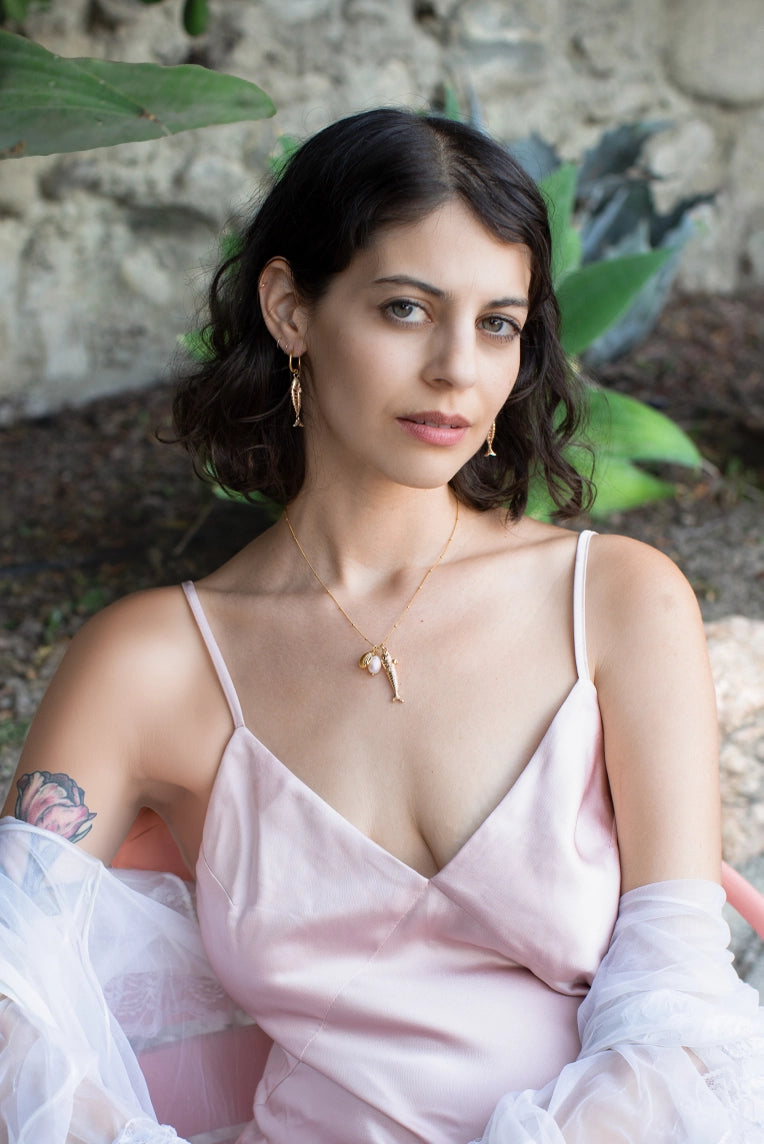 Pesce and Pearl Necklace