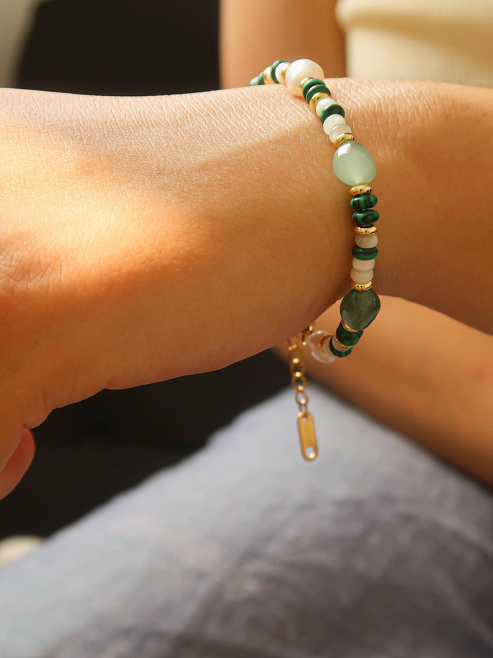 Stone and Bead Bracelet - Proper