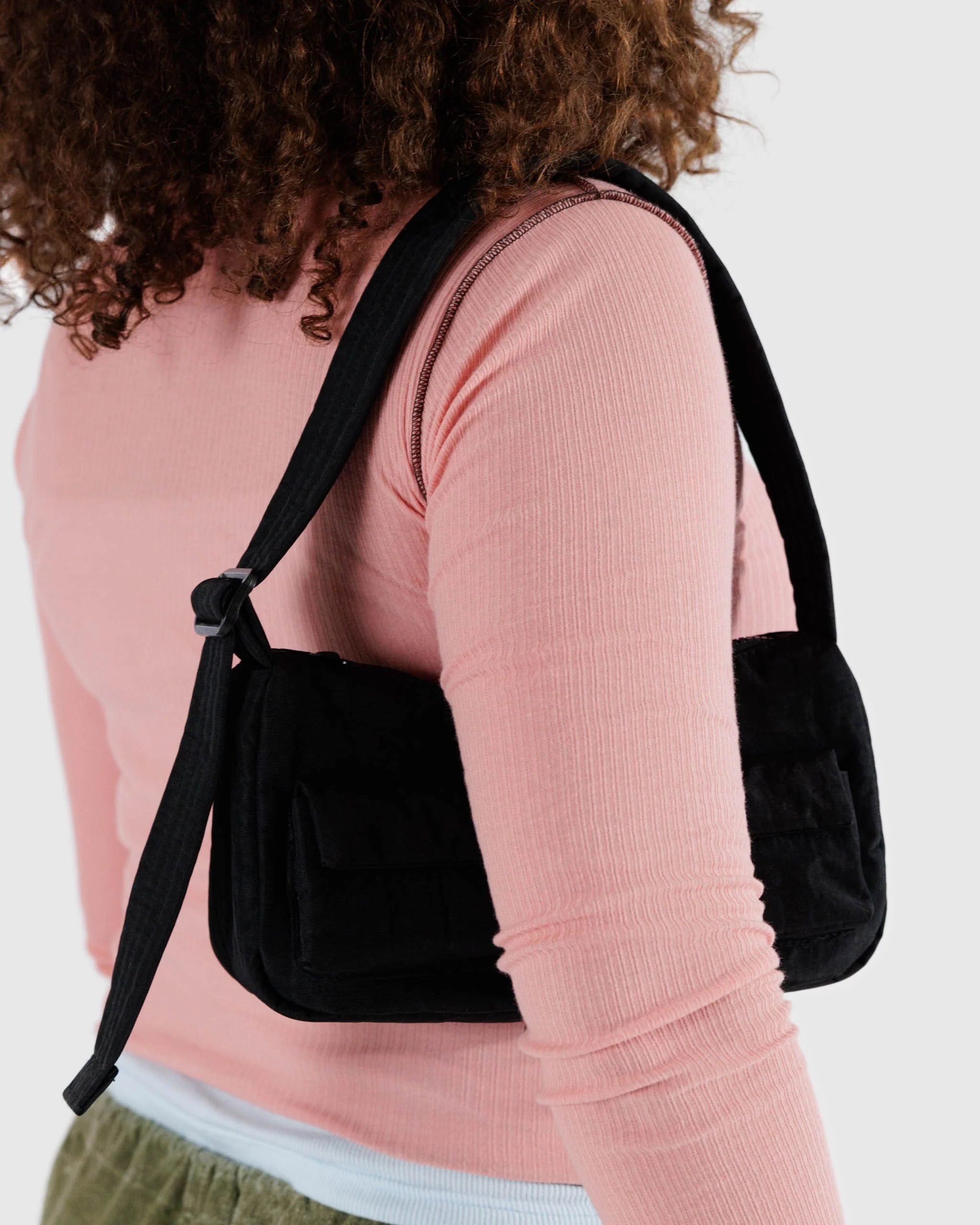 Baggu Cargo Shoulder Bag - Black - Proper