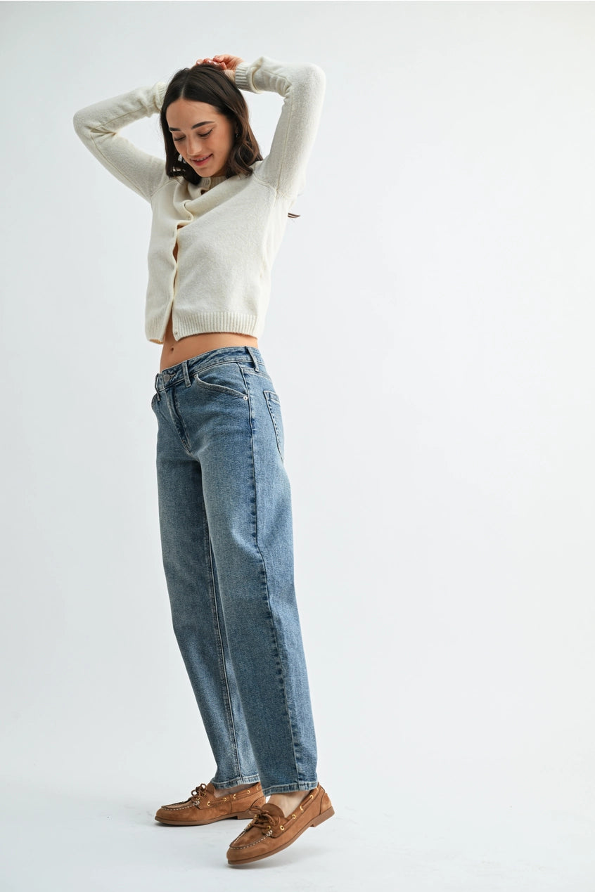 Longer Length Mom Jeans
