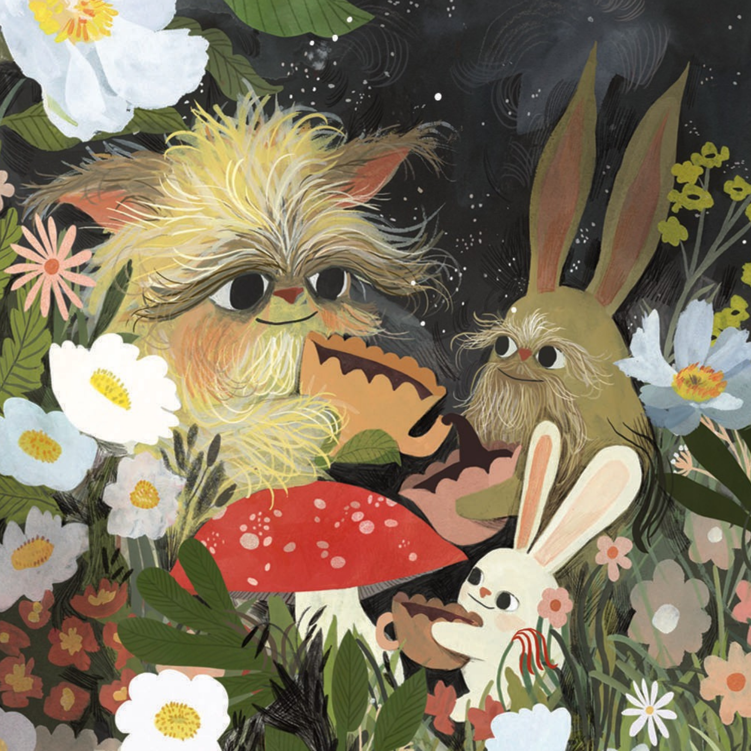 Happy Birthday Garden Of Creatures Greeting Card - Proper