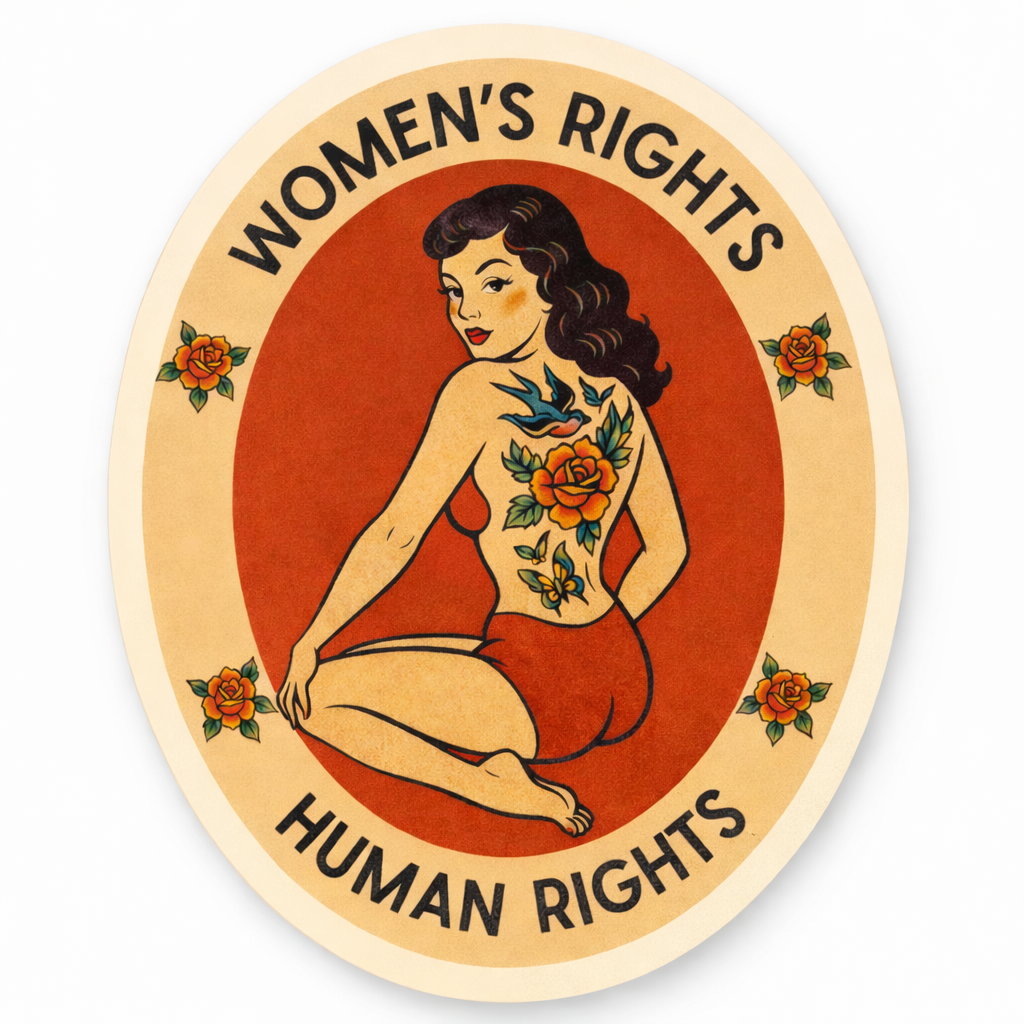 Women's Rights, Human Rights Sticker - Proper