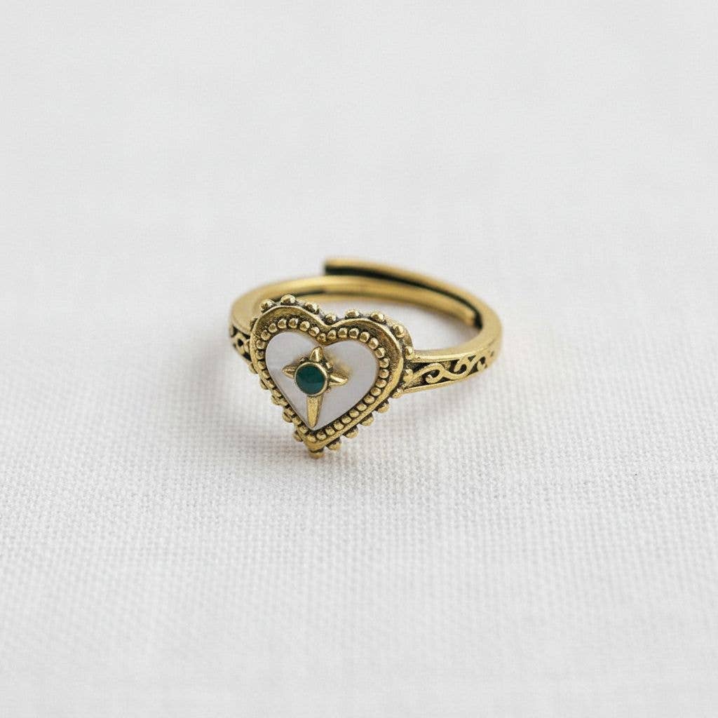 Heart Shell Ring