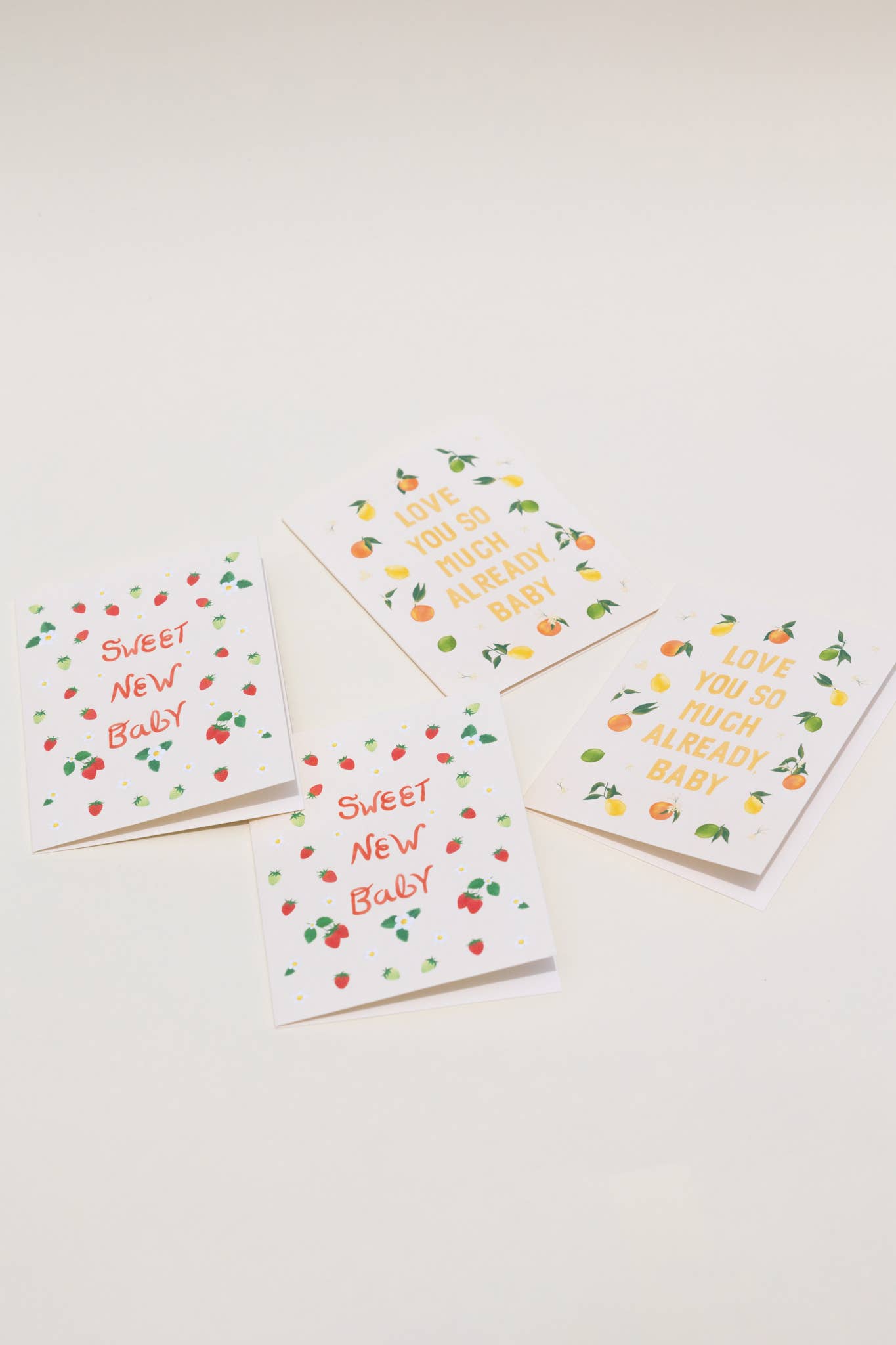 Strawberries Sweet Baby Card - Proper