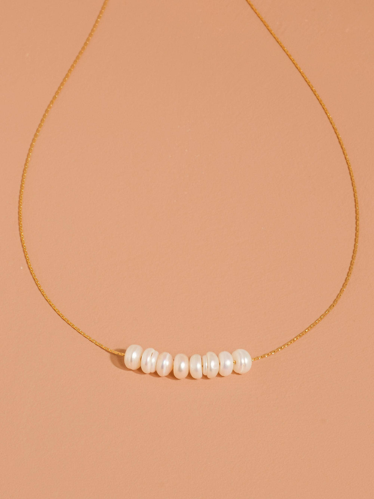 Jane Pearl Bar Necklace