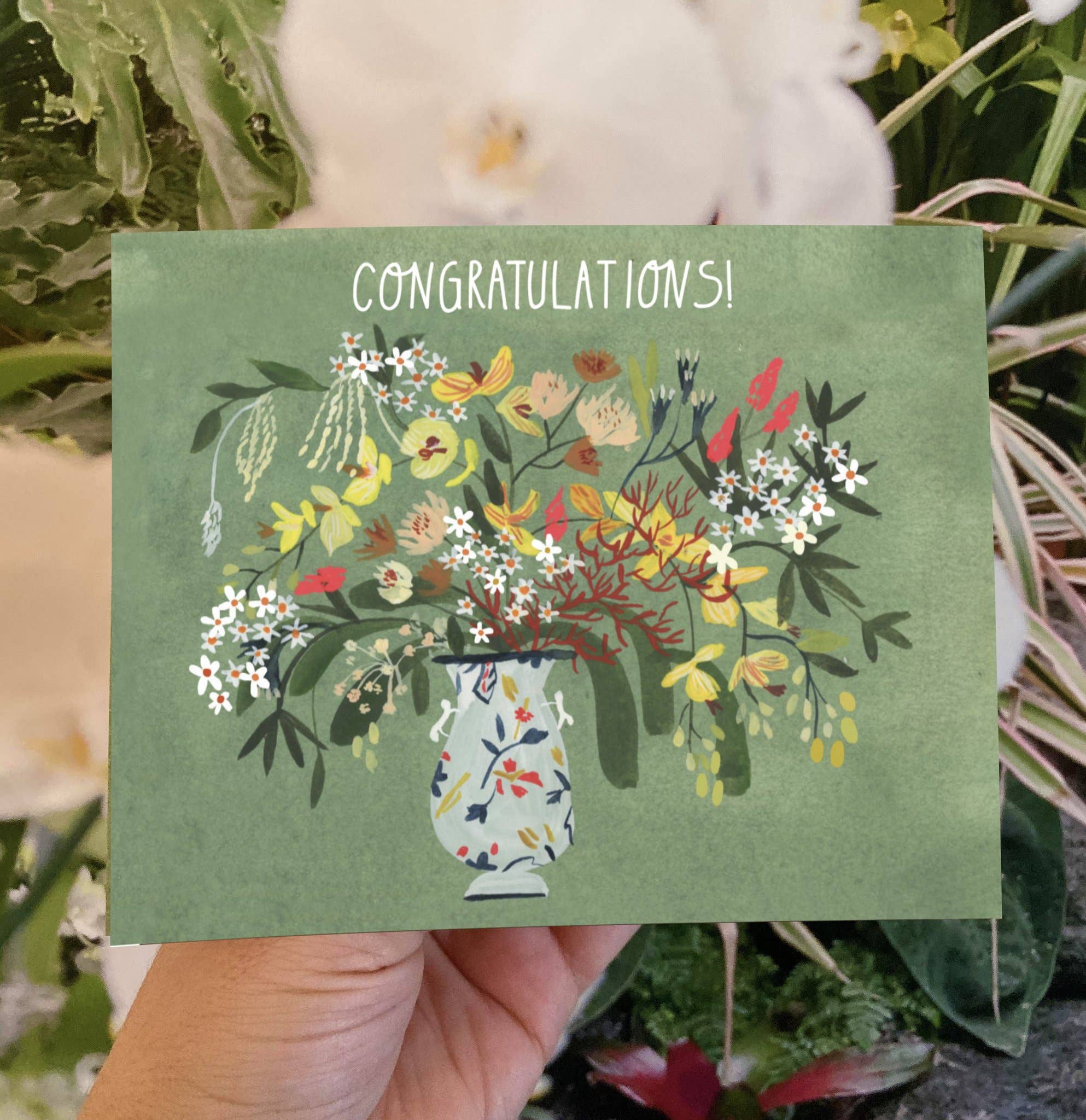 Congratulations! Floral Greeting Card - Proper
