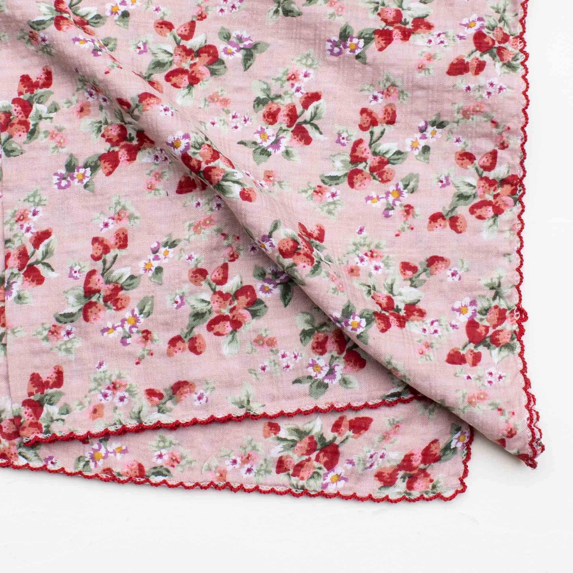 Strawberry Cotton Scarf