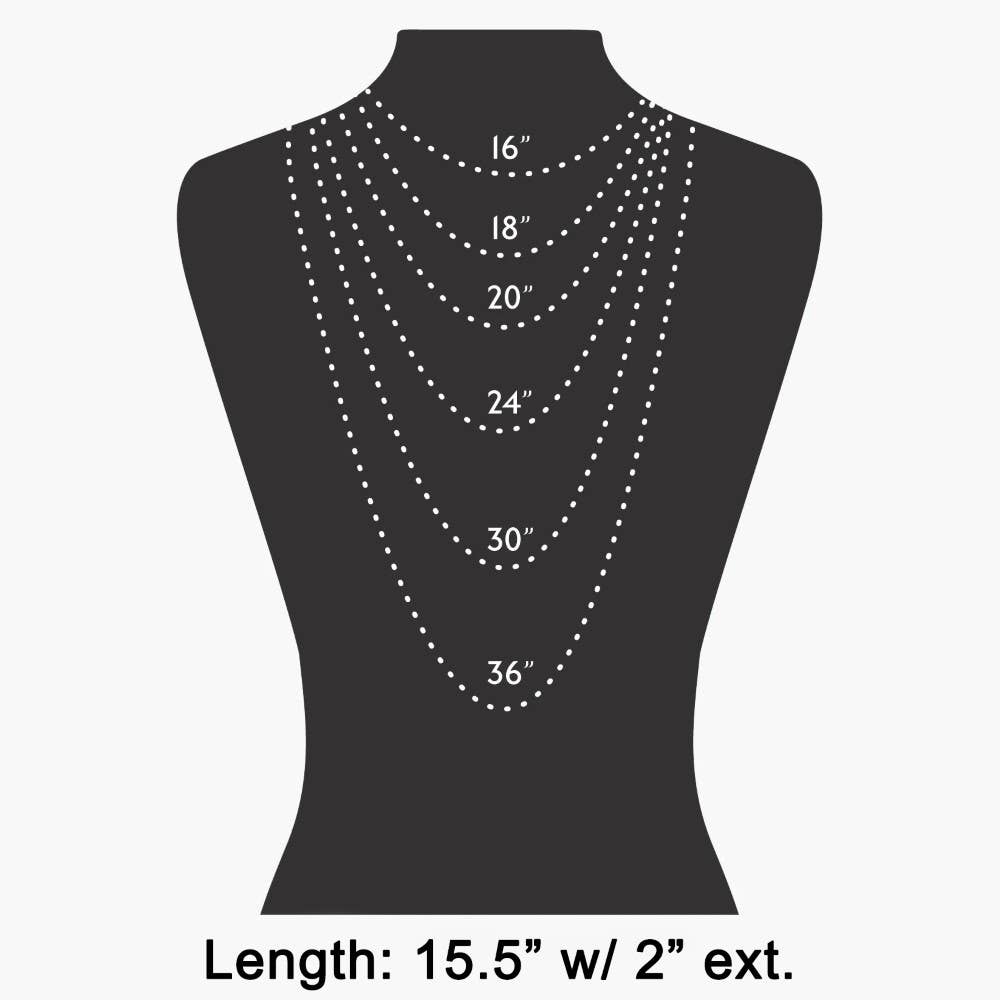 Beaded Flower Pendant Dainty Chain Necklace - Proper