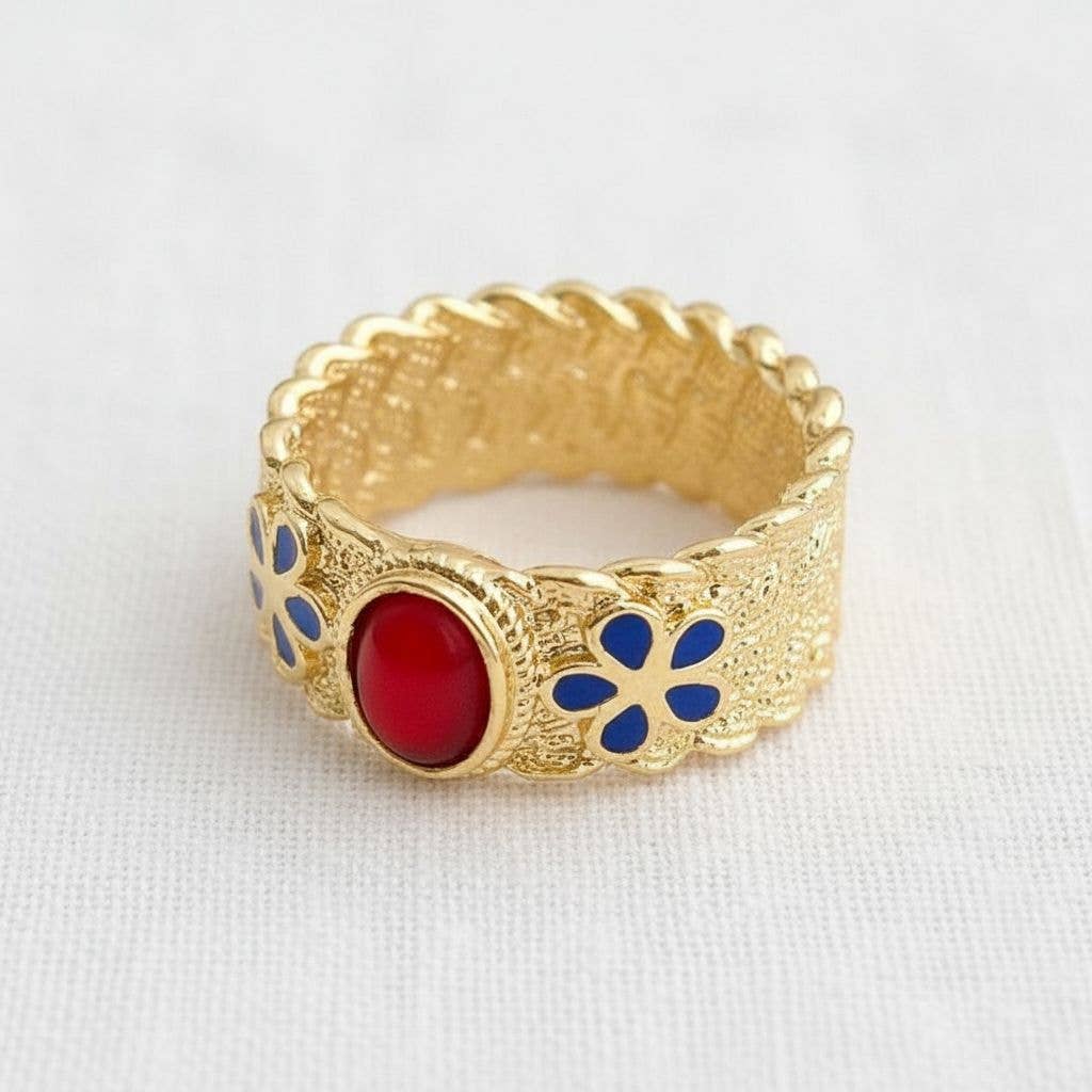 Charming Enamel Ring