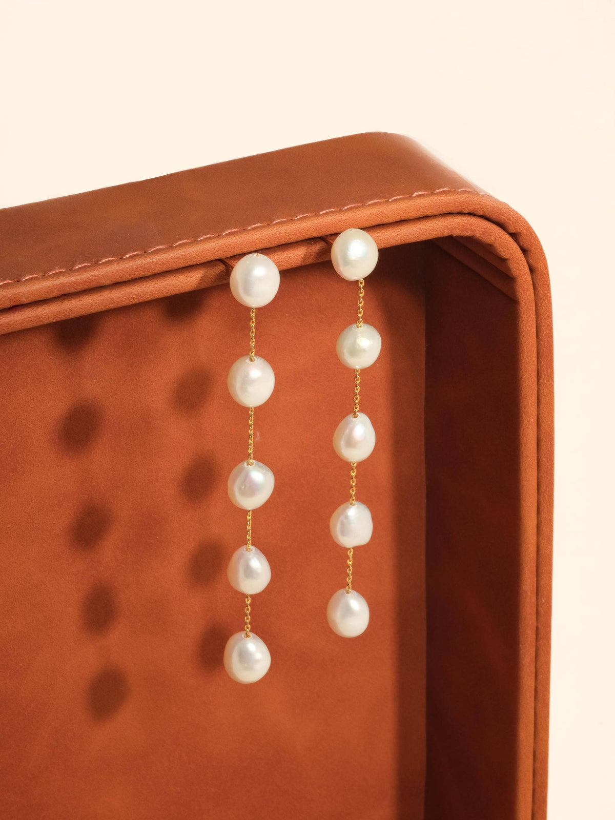 Ornella 18K Gold Vintage Freshwater Pearl Drop Earrings - Proper