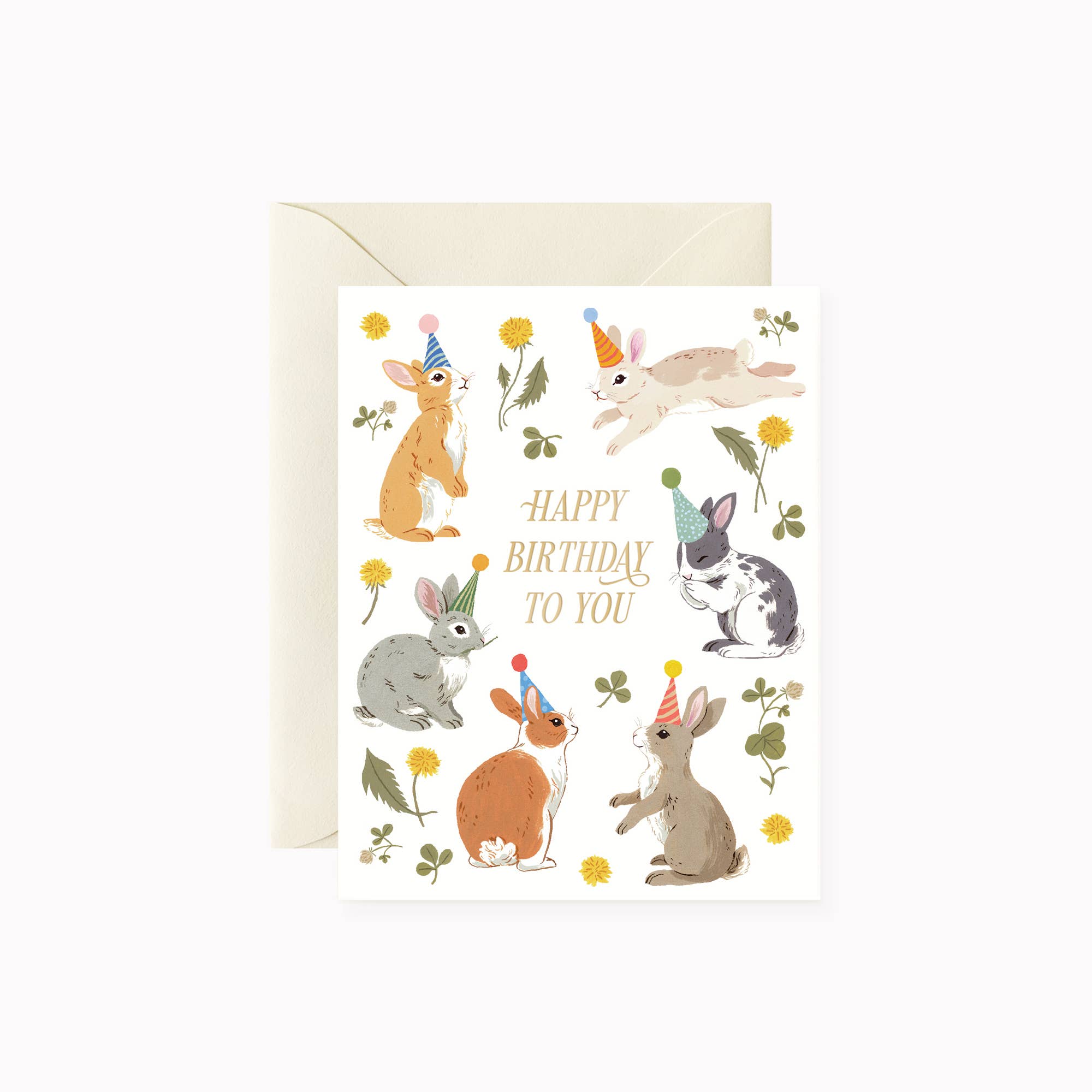 Bunnies Birthday Party Card