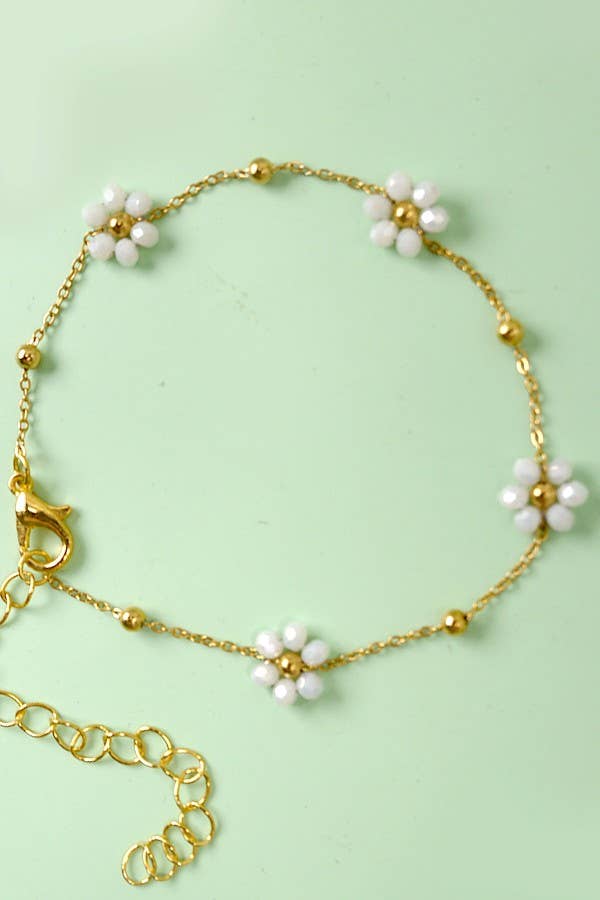 Flower Beaded Bracelet - Proper