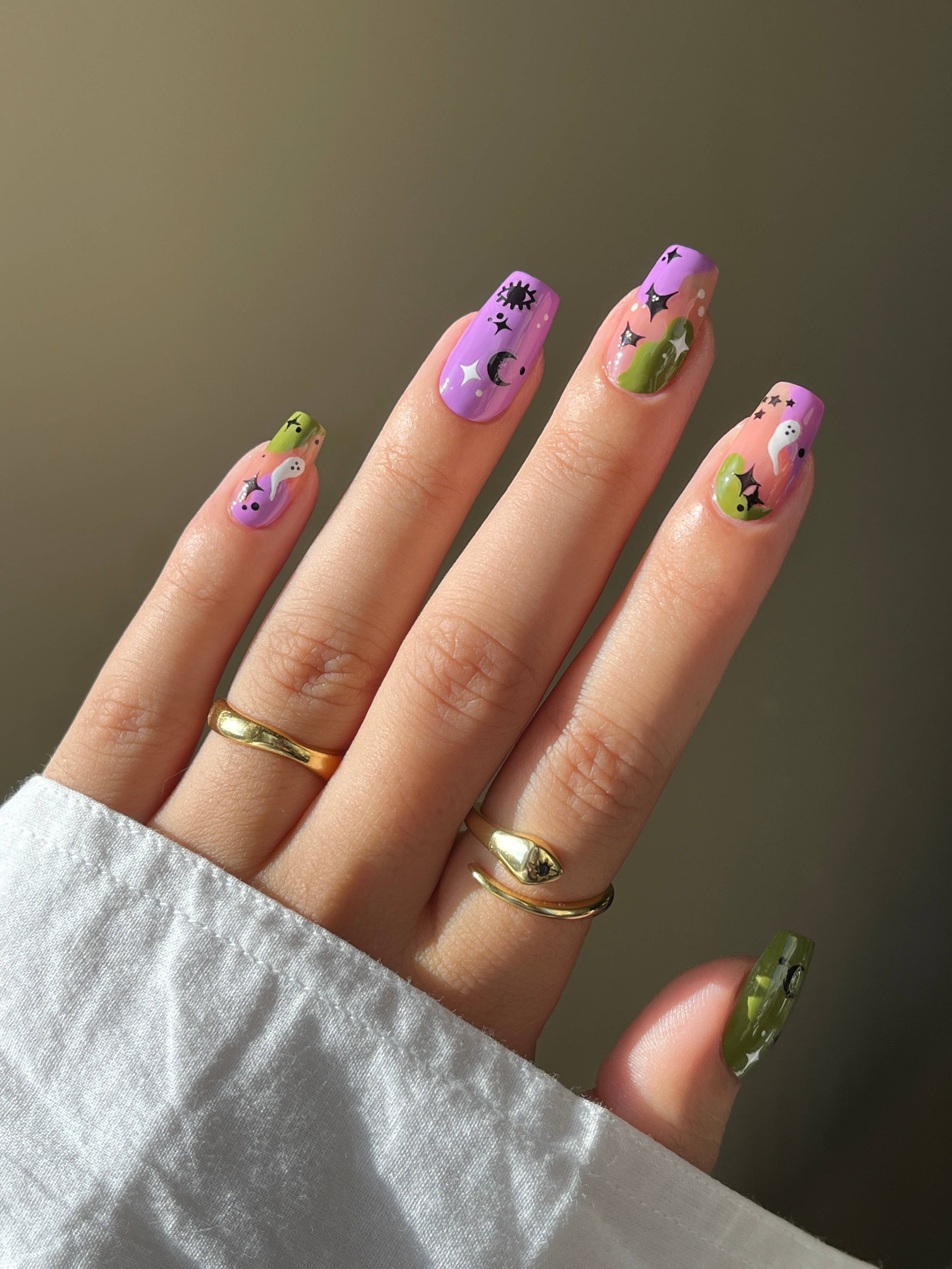 Nail Art Stickers - Spooky