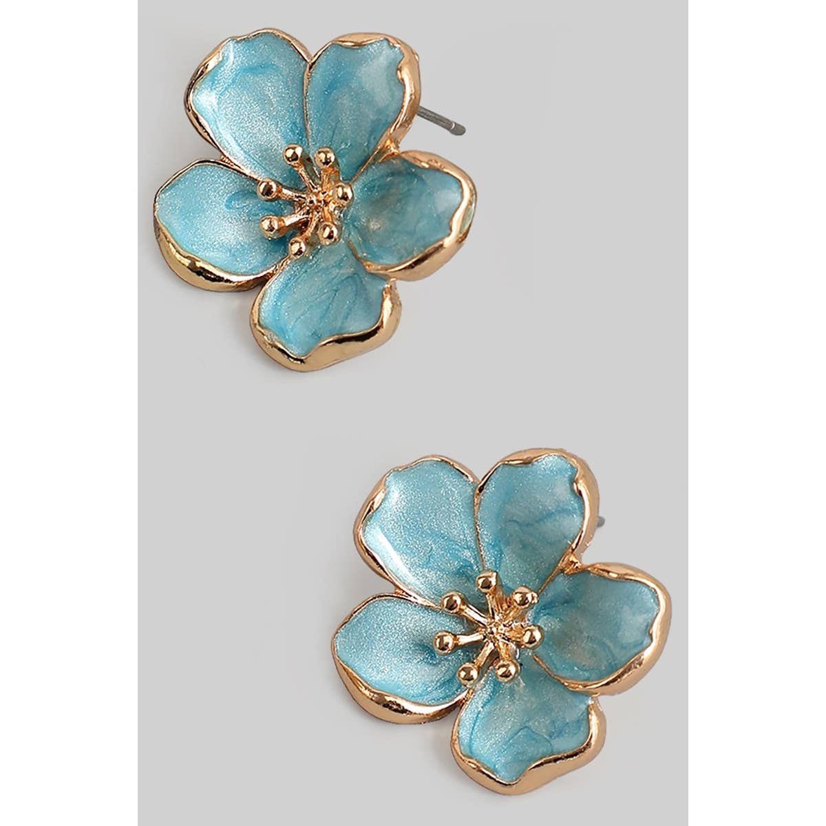 Lacquered Flower Earrings - Proper