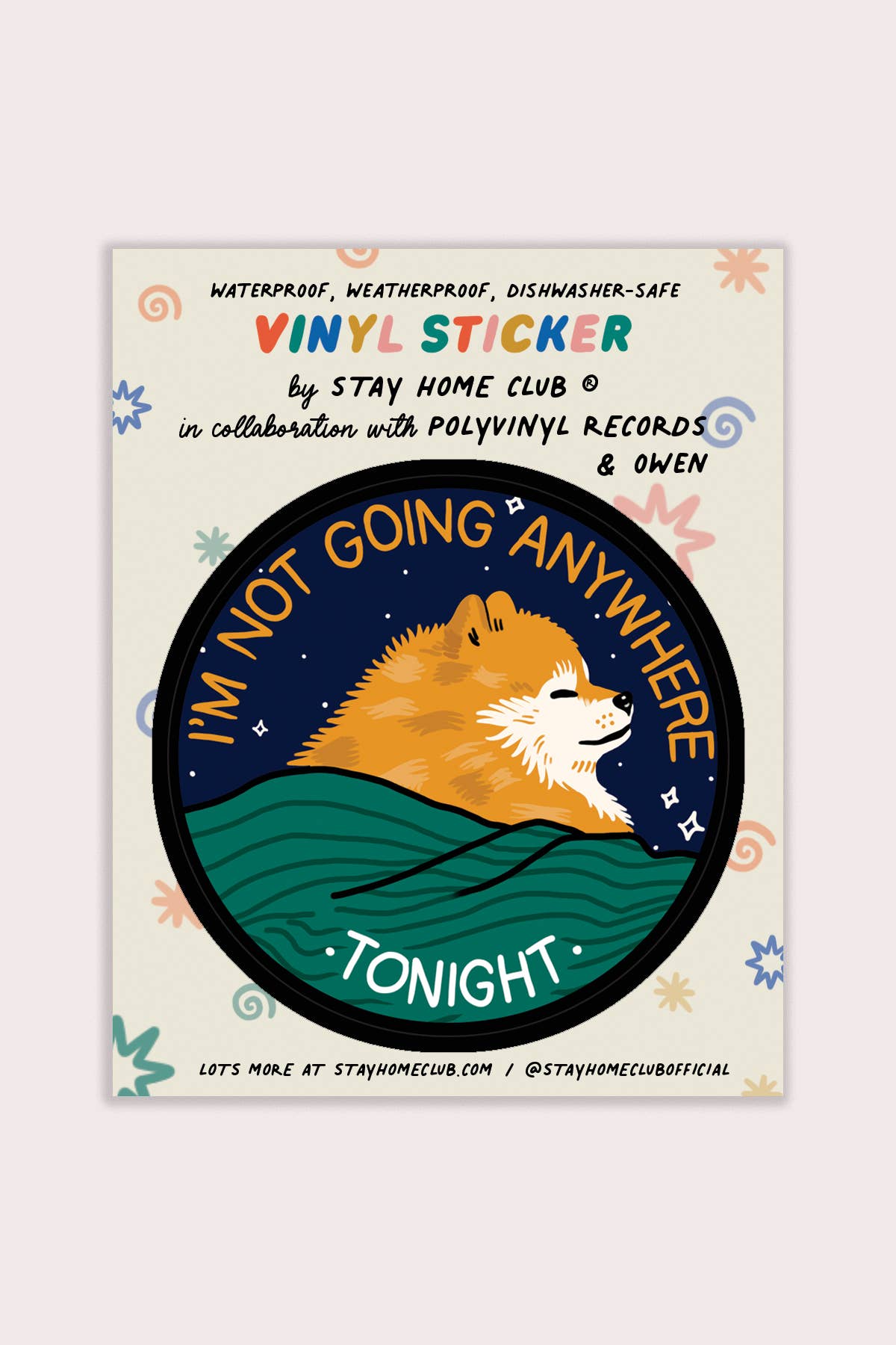 Anywhere Tonight Sticker | Waterproof Vinyl Sticker - Proper