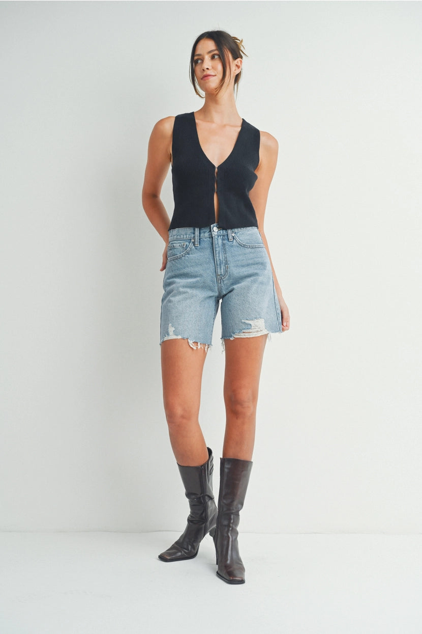 Slightly Distressed Walking Shorts - Proper