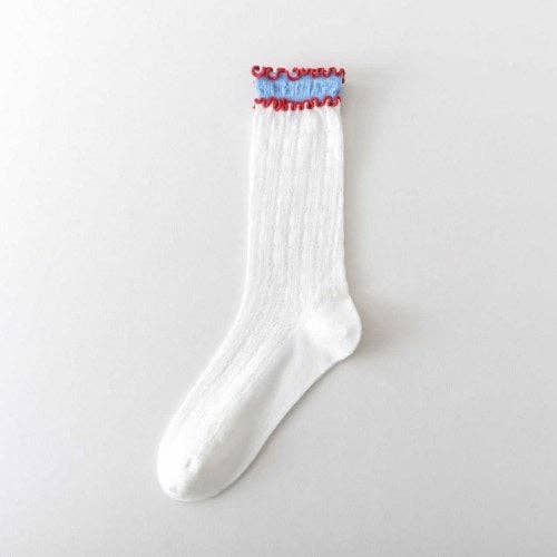 Sloane Ruffle Layered Socks - Proper