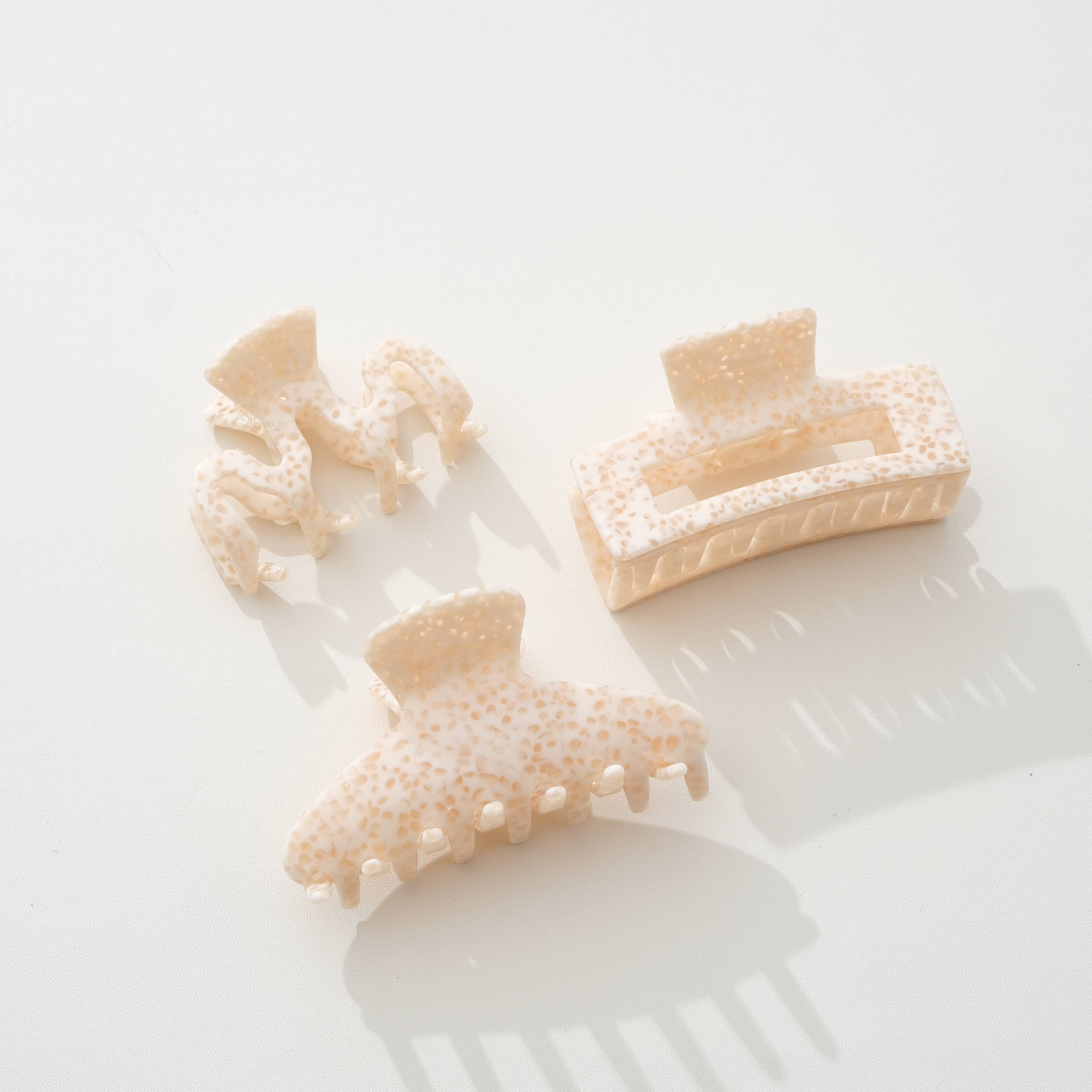Apricot Crème S/M - Assorted Claw Clips - Proper