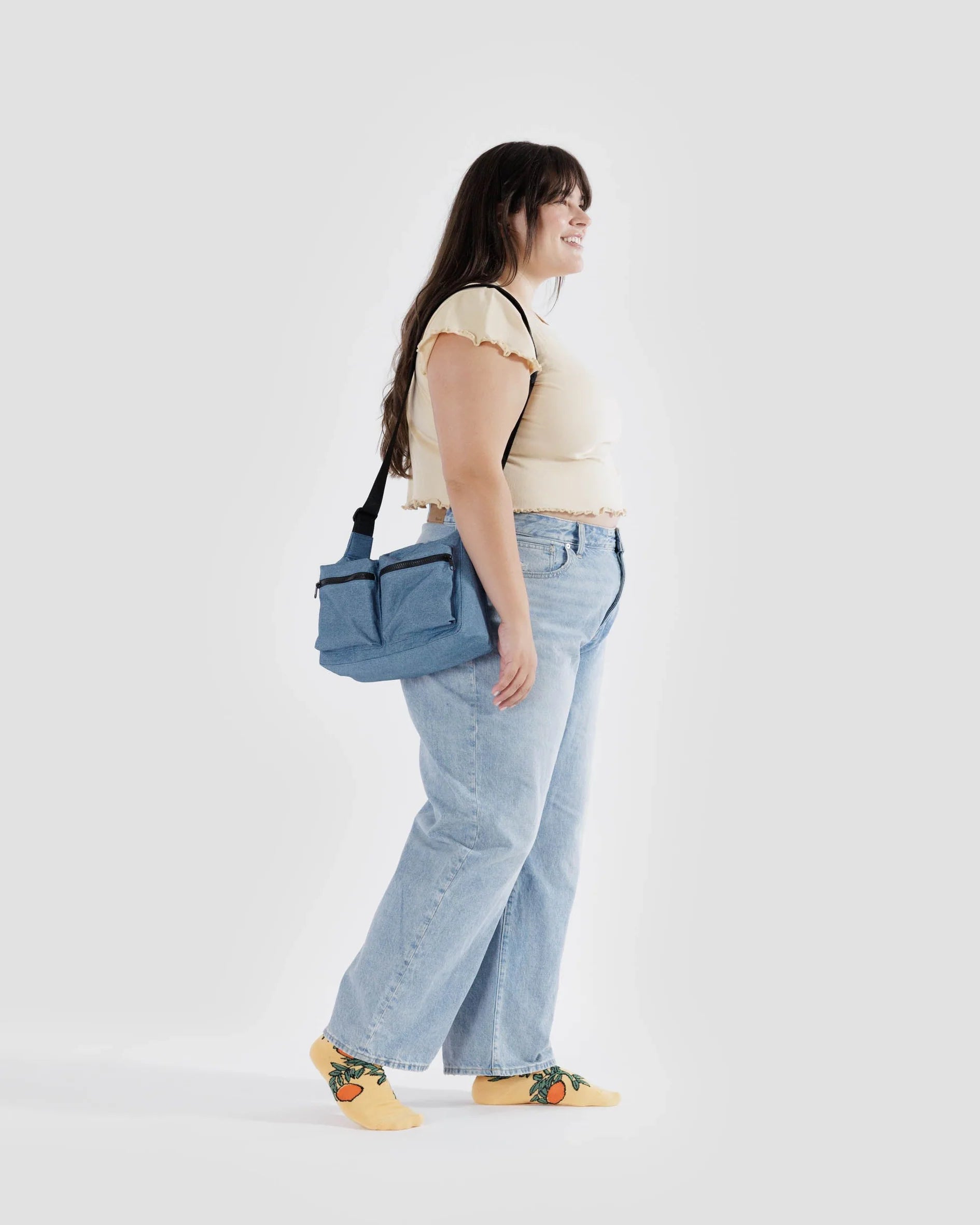 Baggu Medium Cargo Crossbody - Digital Denim - Proper